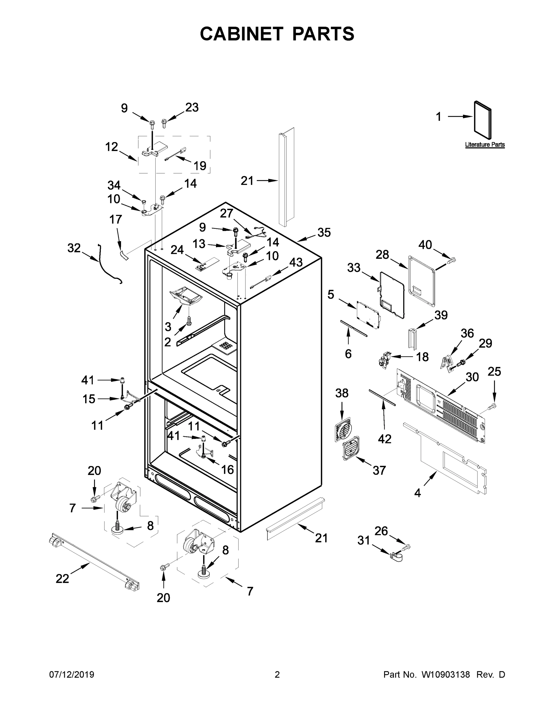 02 - CABINET PARTS