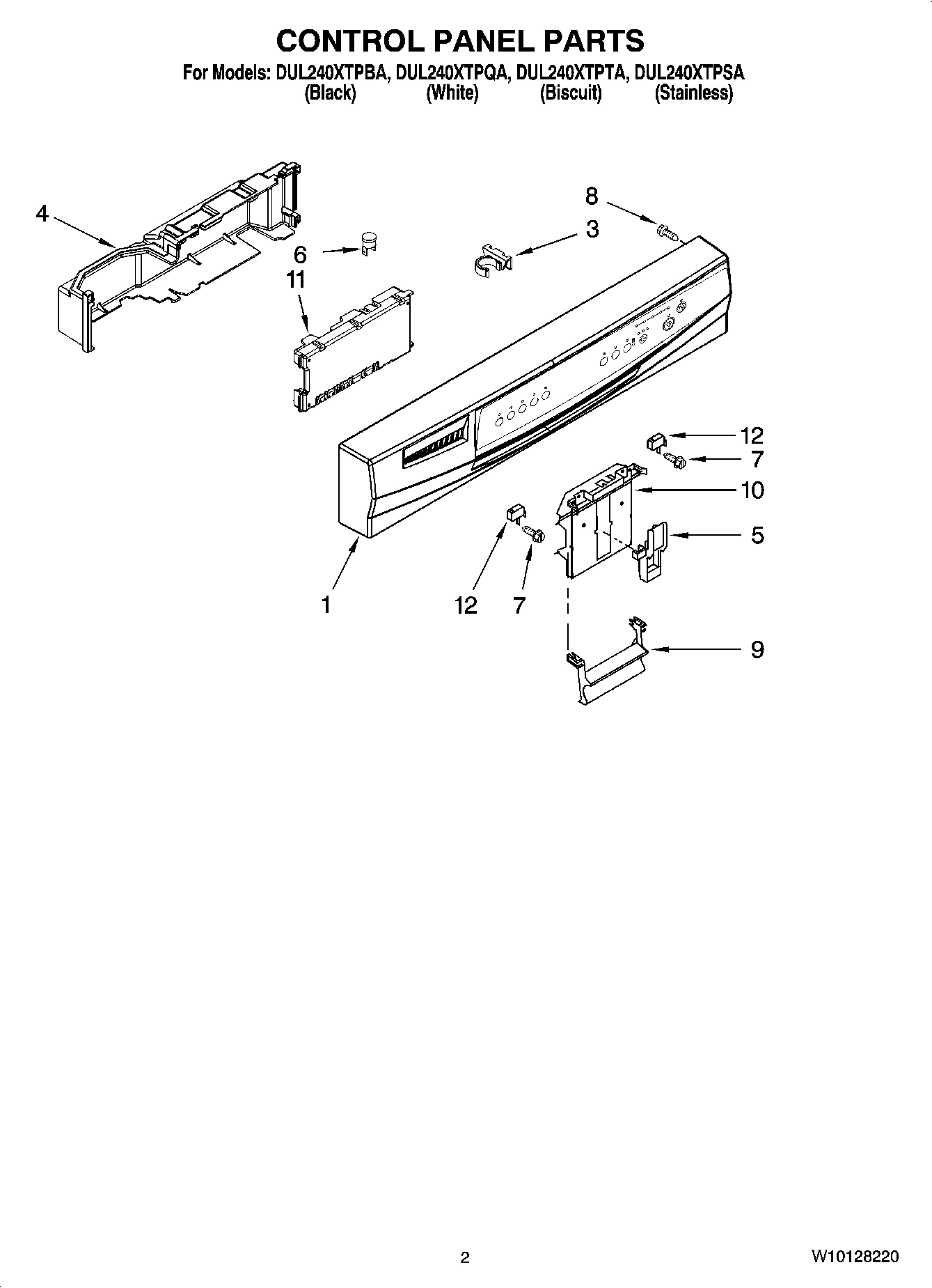02 - CONTROL PANEL PARTS