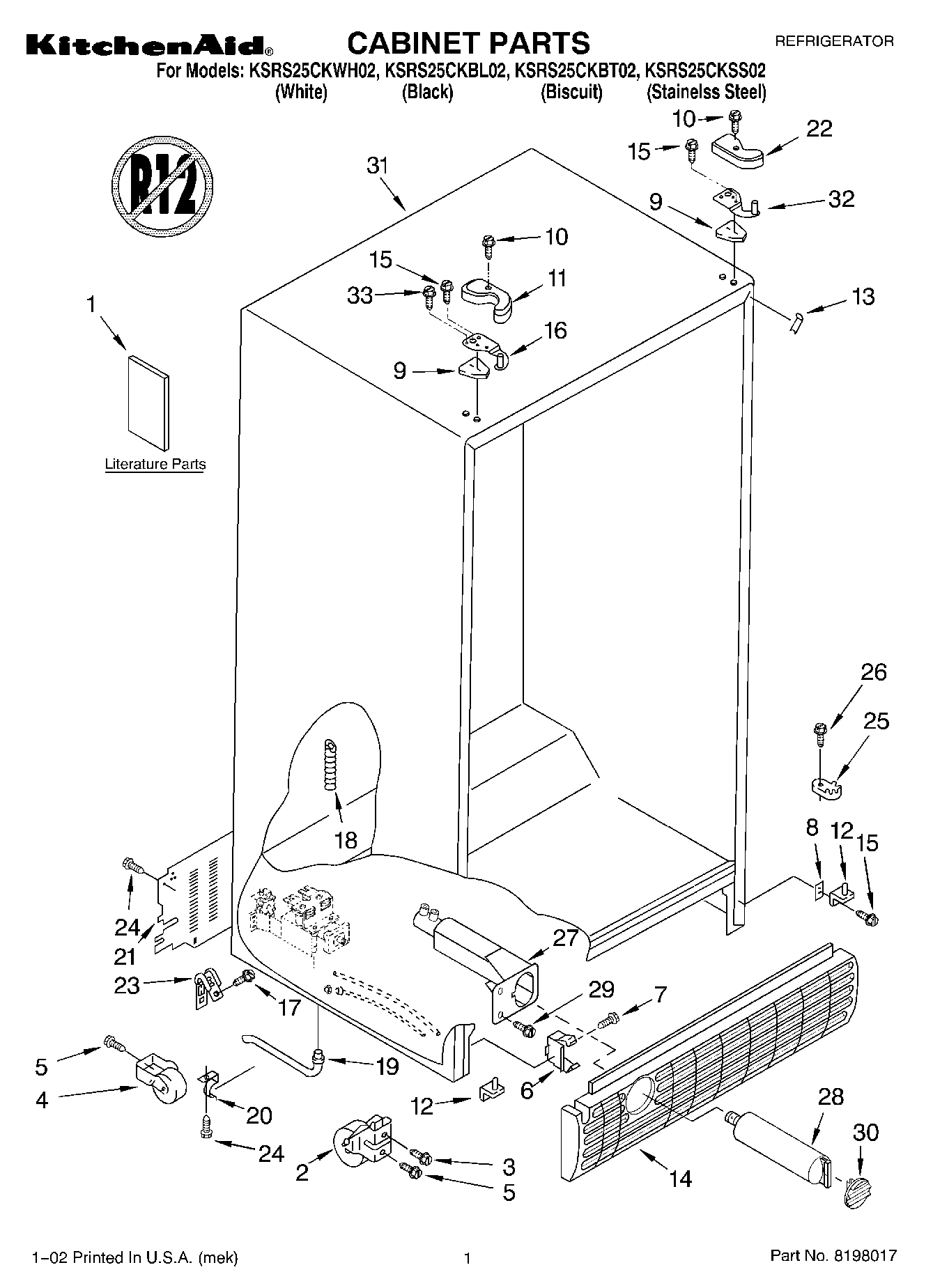 01 - CABINET, LITERATURE