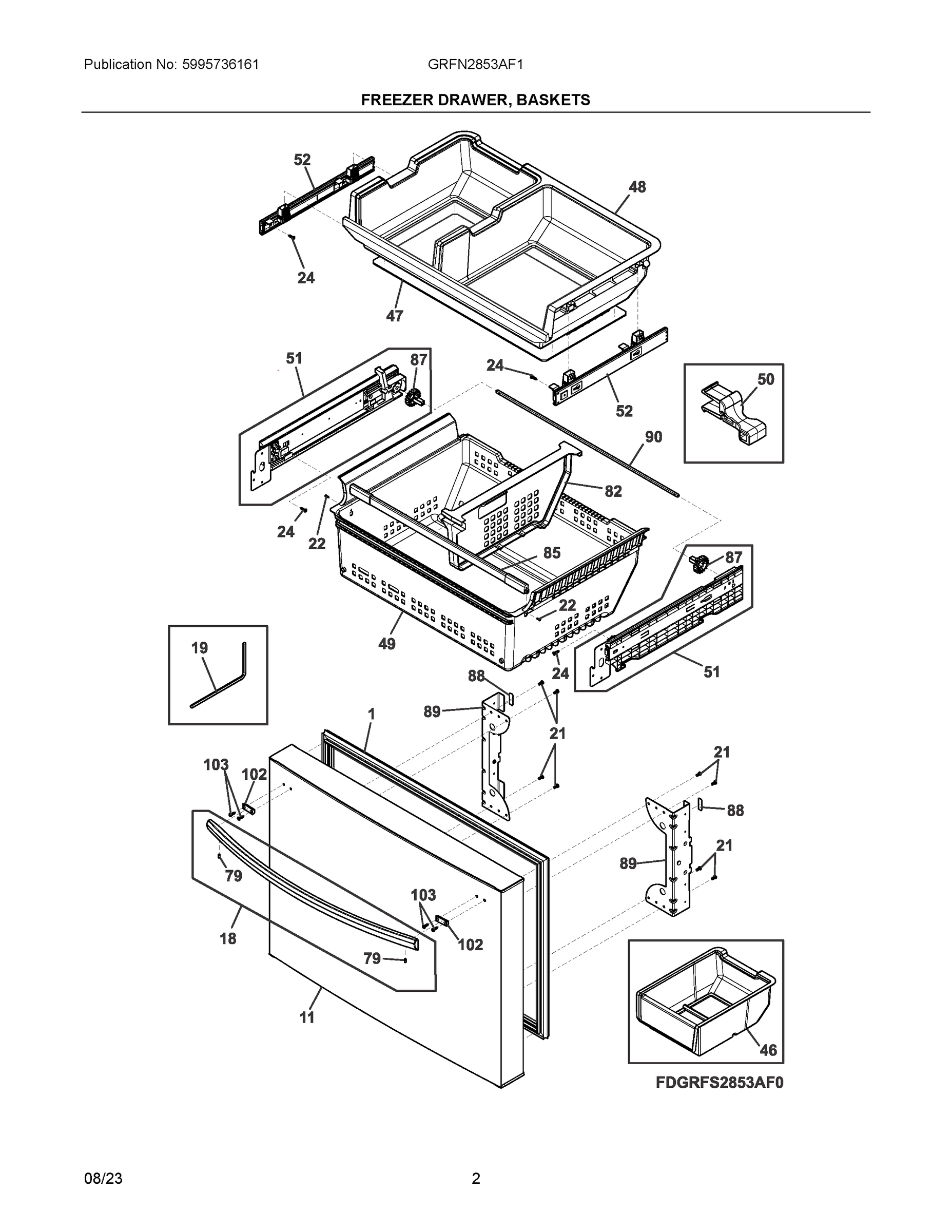 02 - FREEZER DRAWER, BASKETS