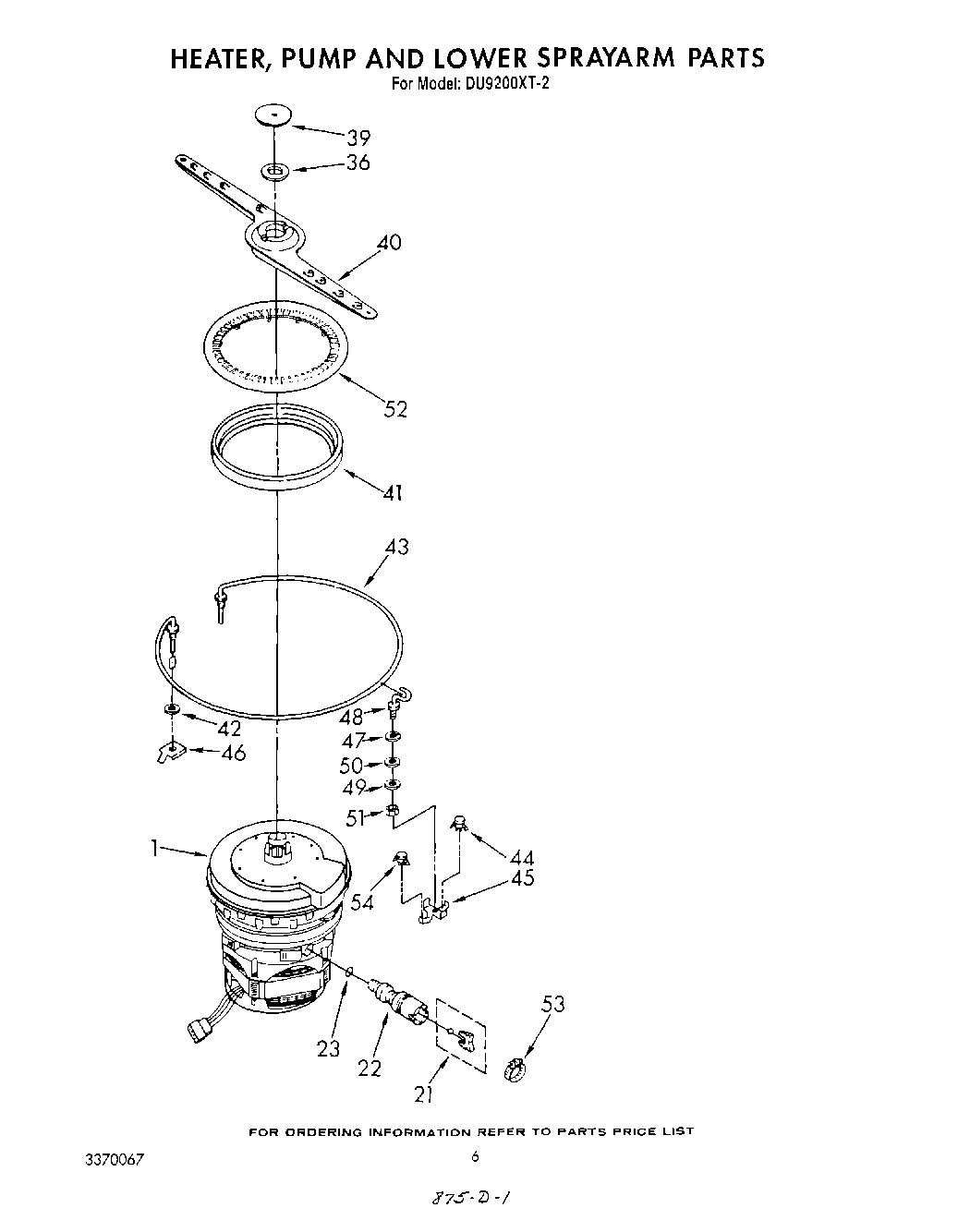04 - HEATER, PUMP AND LOWER SPRAY ARM