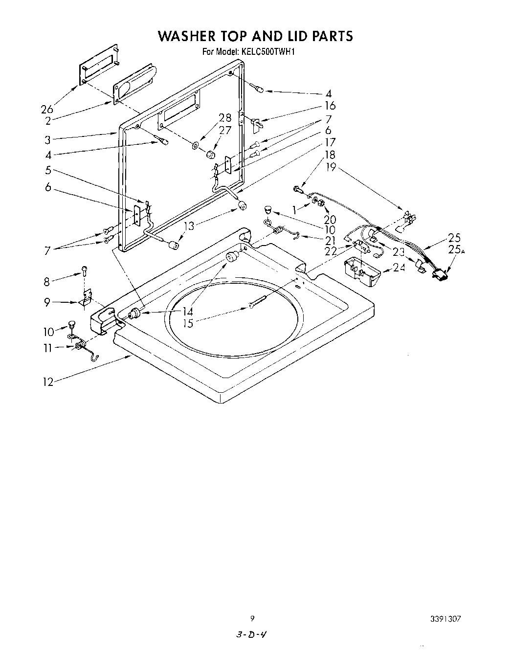 07 - WASHER TOP AND LID