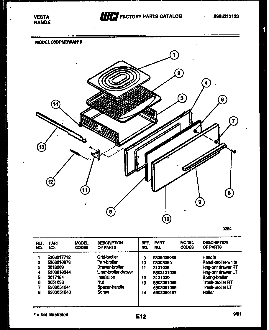 07 - BROILER DRAWER PARTS