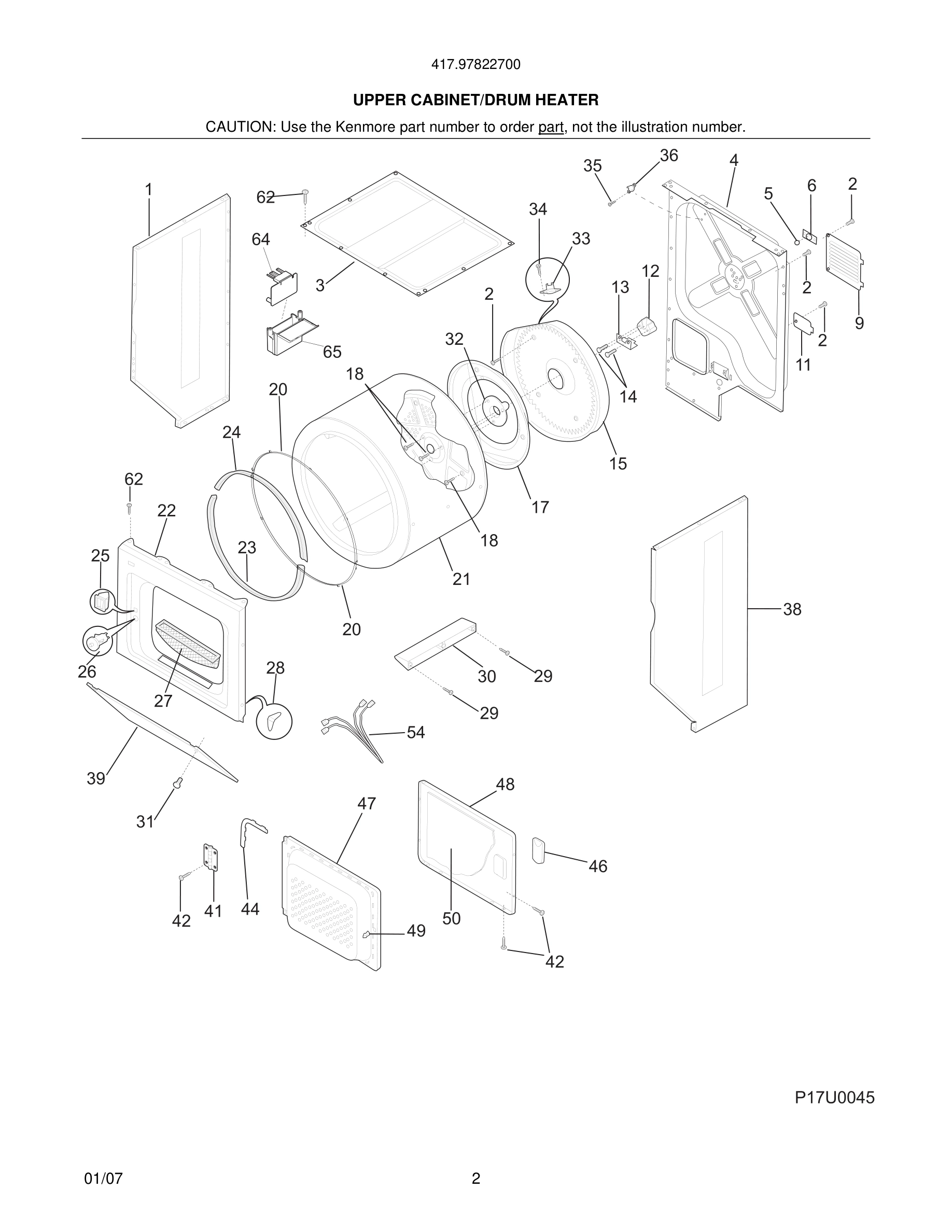 03 - UPPER CABINET/DRUM HEATER