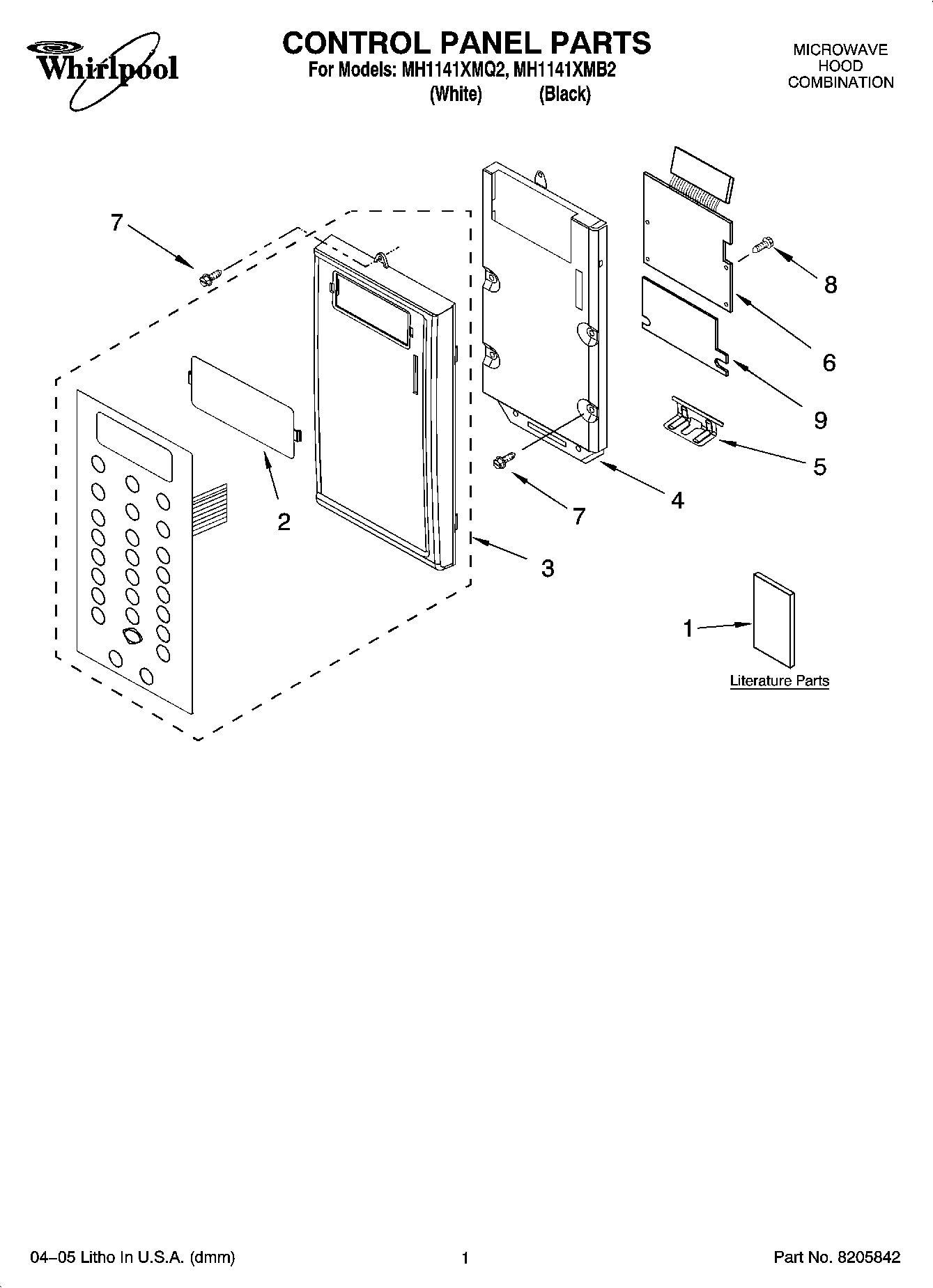 01 - CONTROL PANEL PARTS