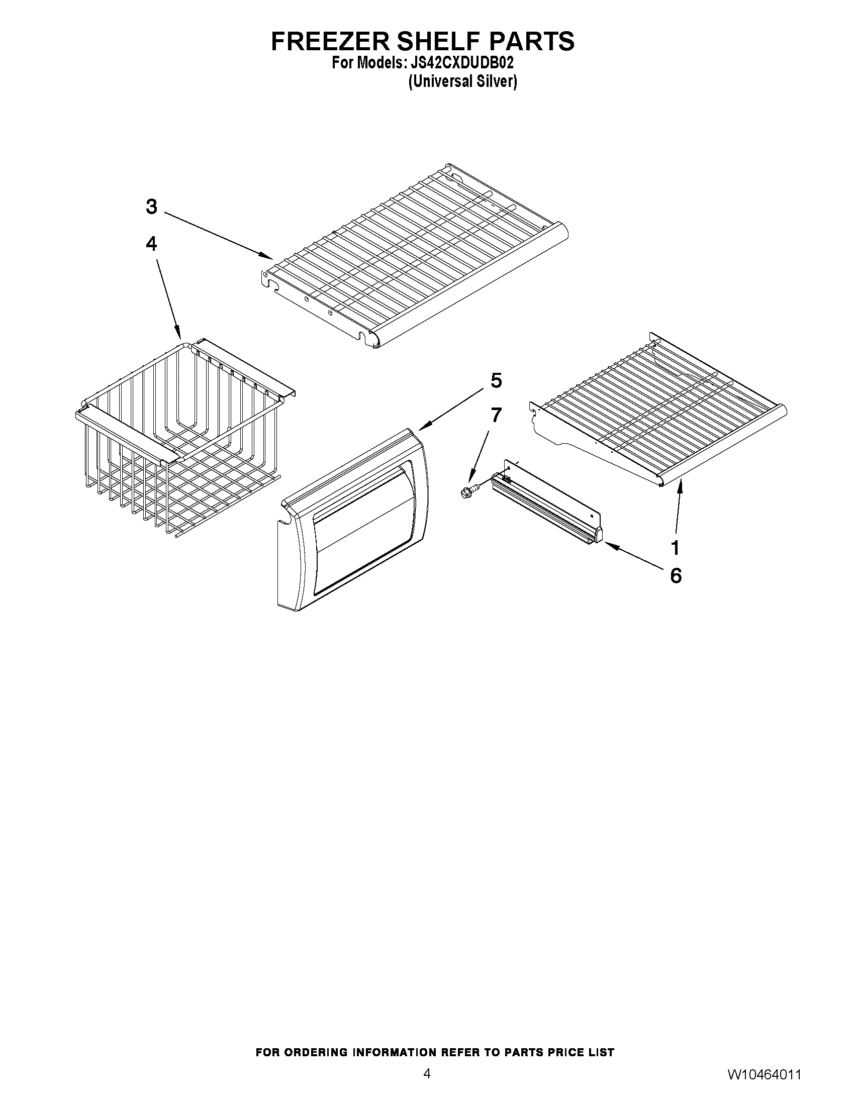 03 - FREEZER SHELF PARTS