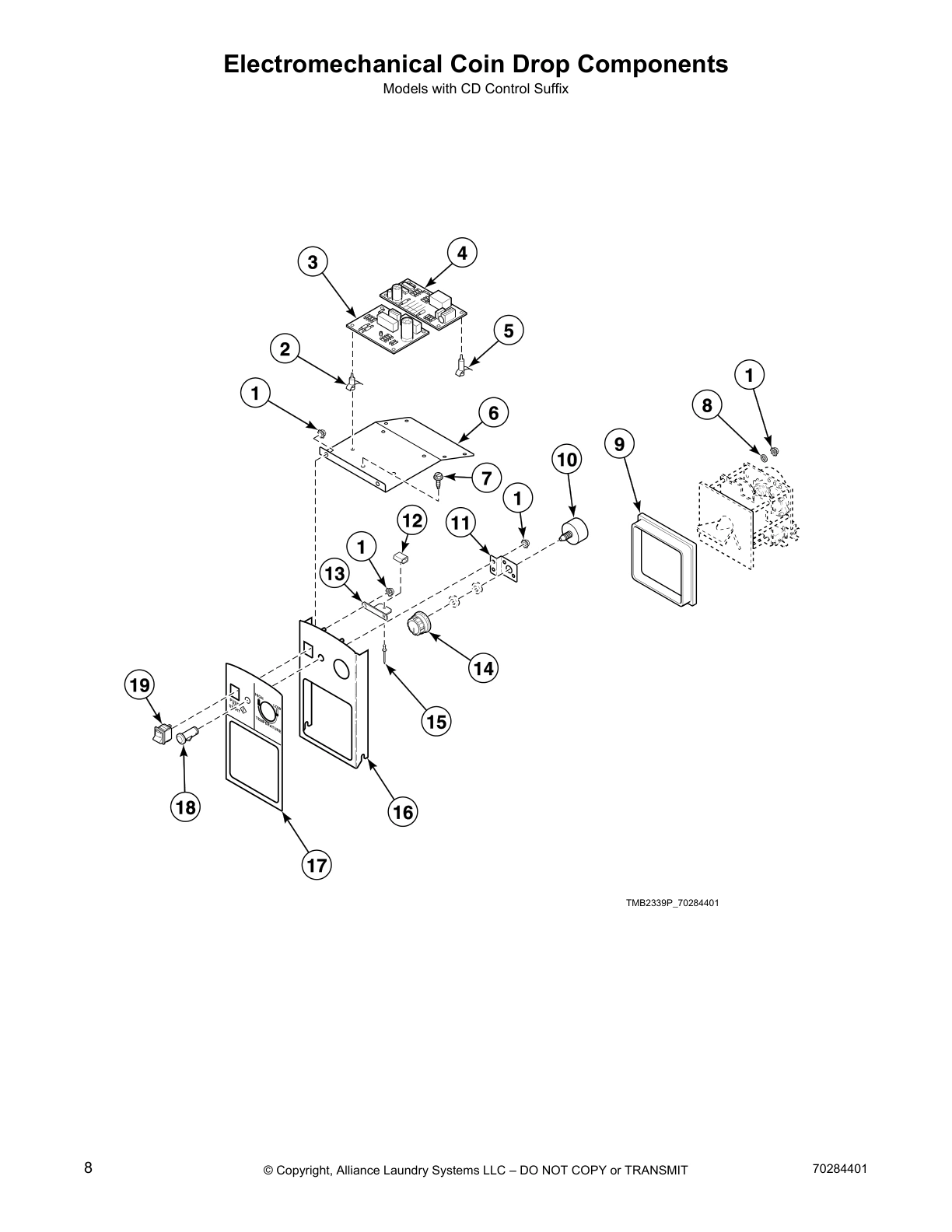 Electromechanical Coin Drop Components