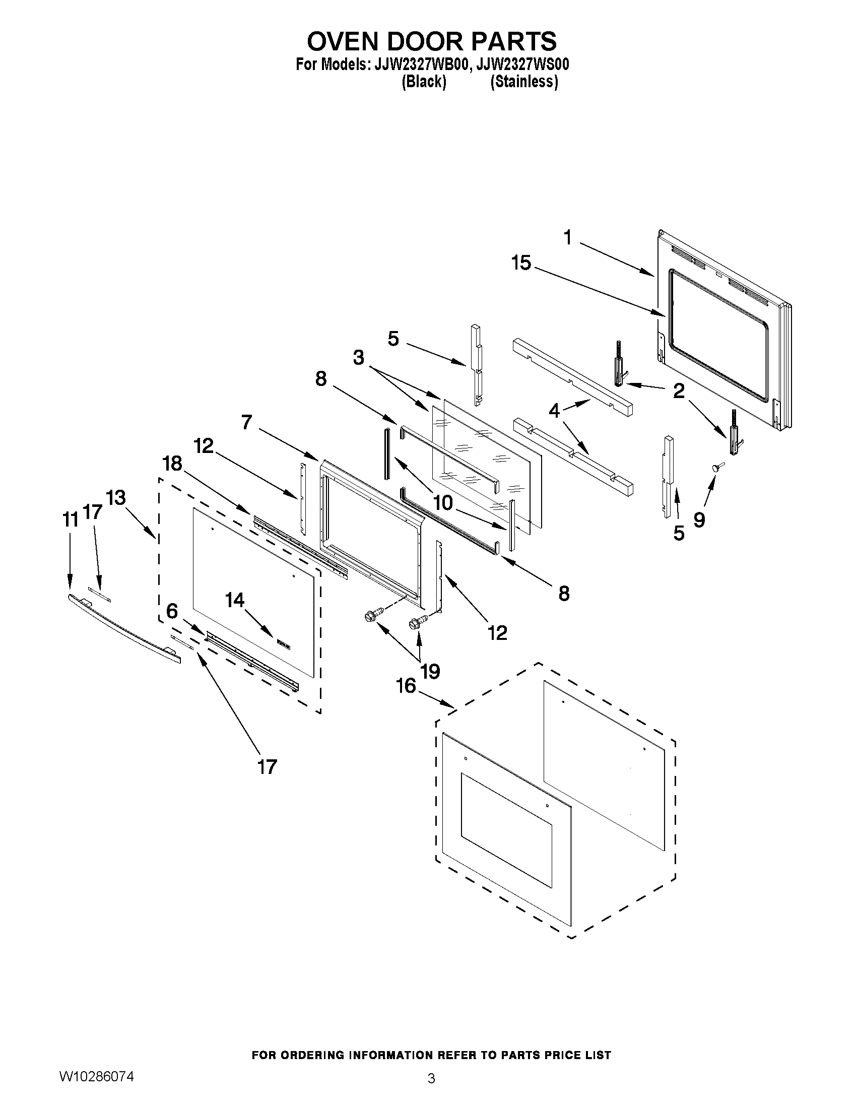 02 - OVEN DOOR PARTS