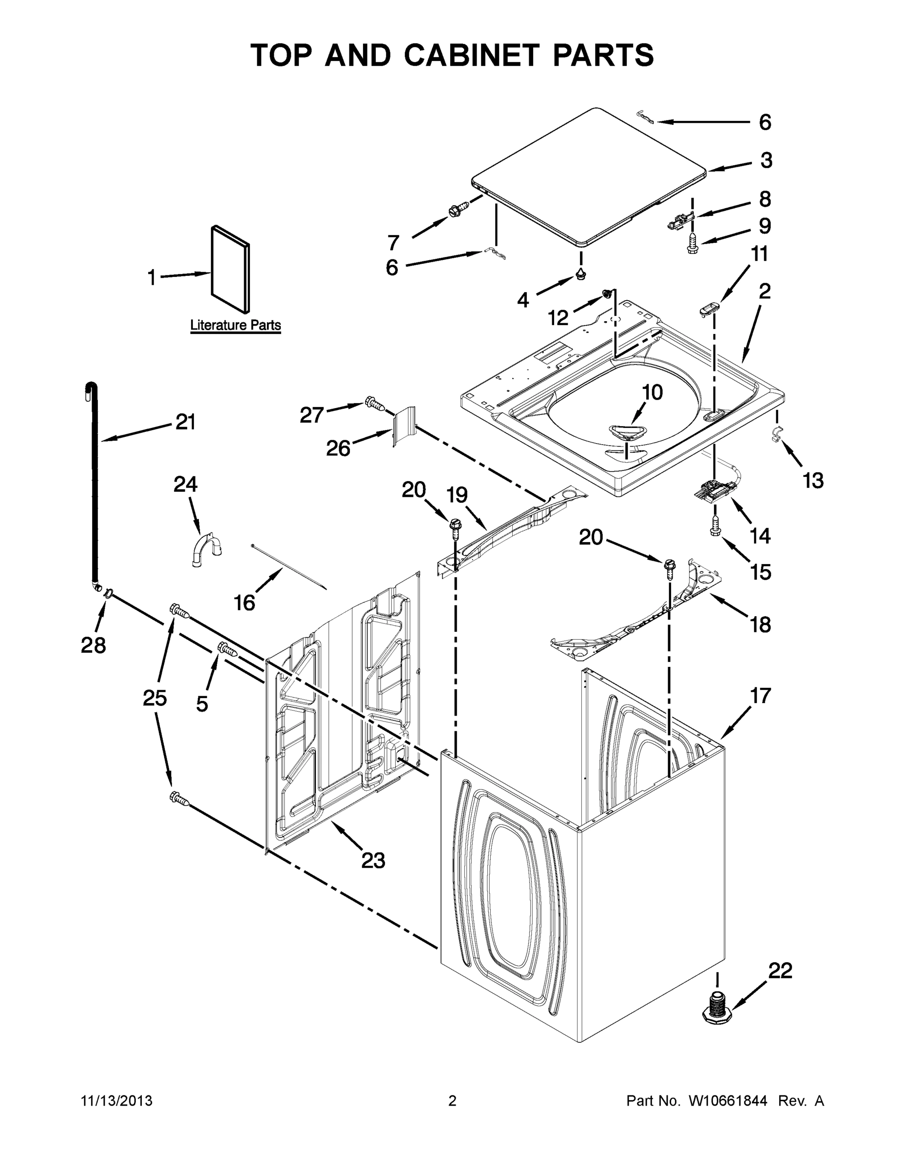 02 - TOP AND CABINET PARTS