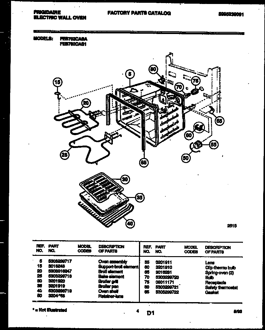 03 - BROILER AND OVEN PARTS