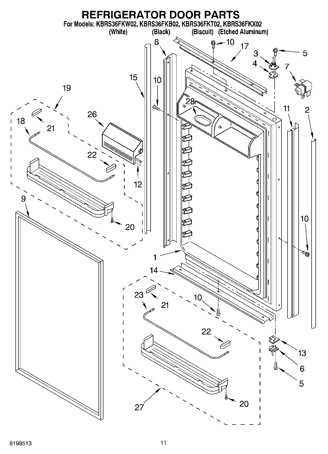 07 - REFRIGERATOR DOOR PARTS