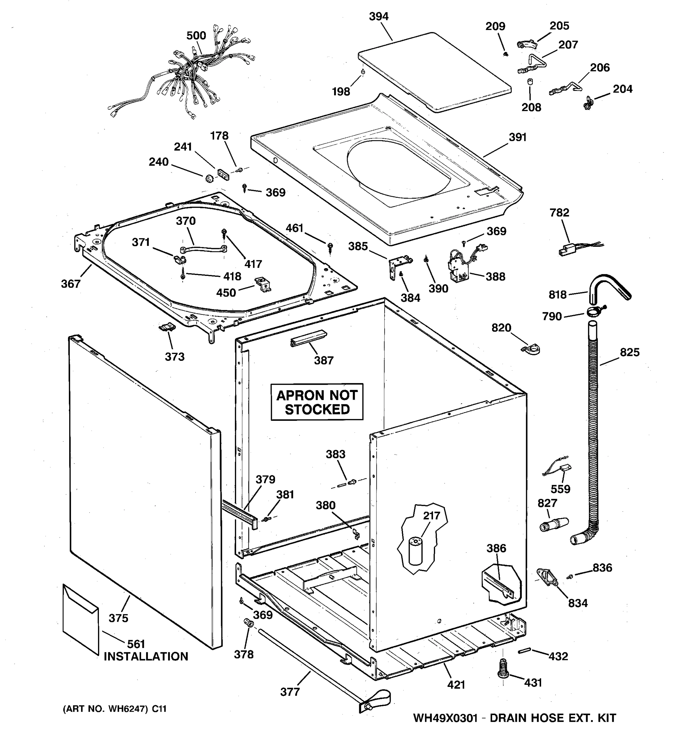 CABINET, COVER & FRONT PANEL