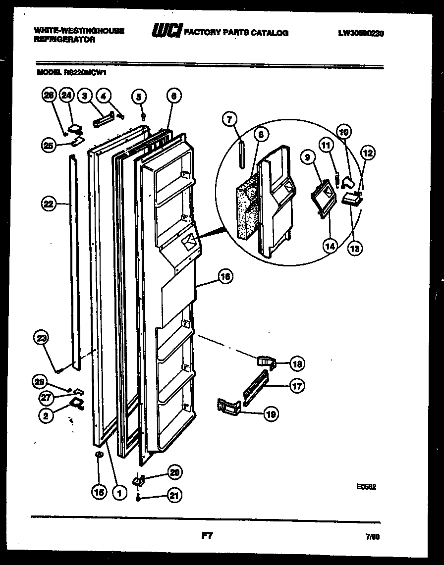 02 - FREEZER DOOR PARTS