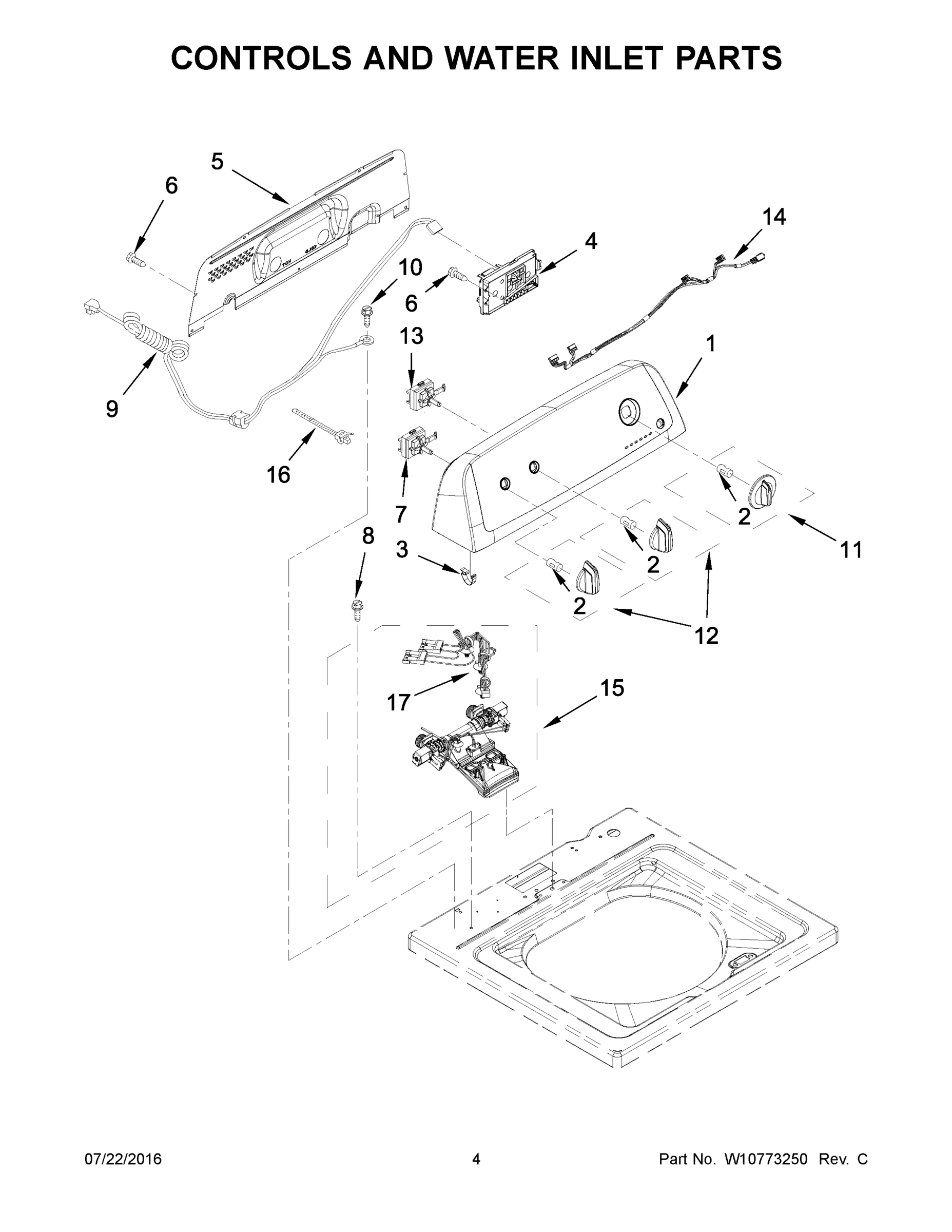 03 - CONTROLS AND WATER INLET PARTS
