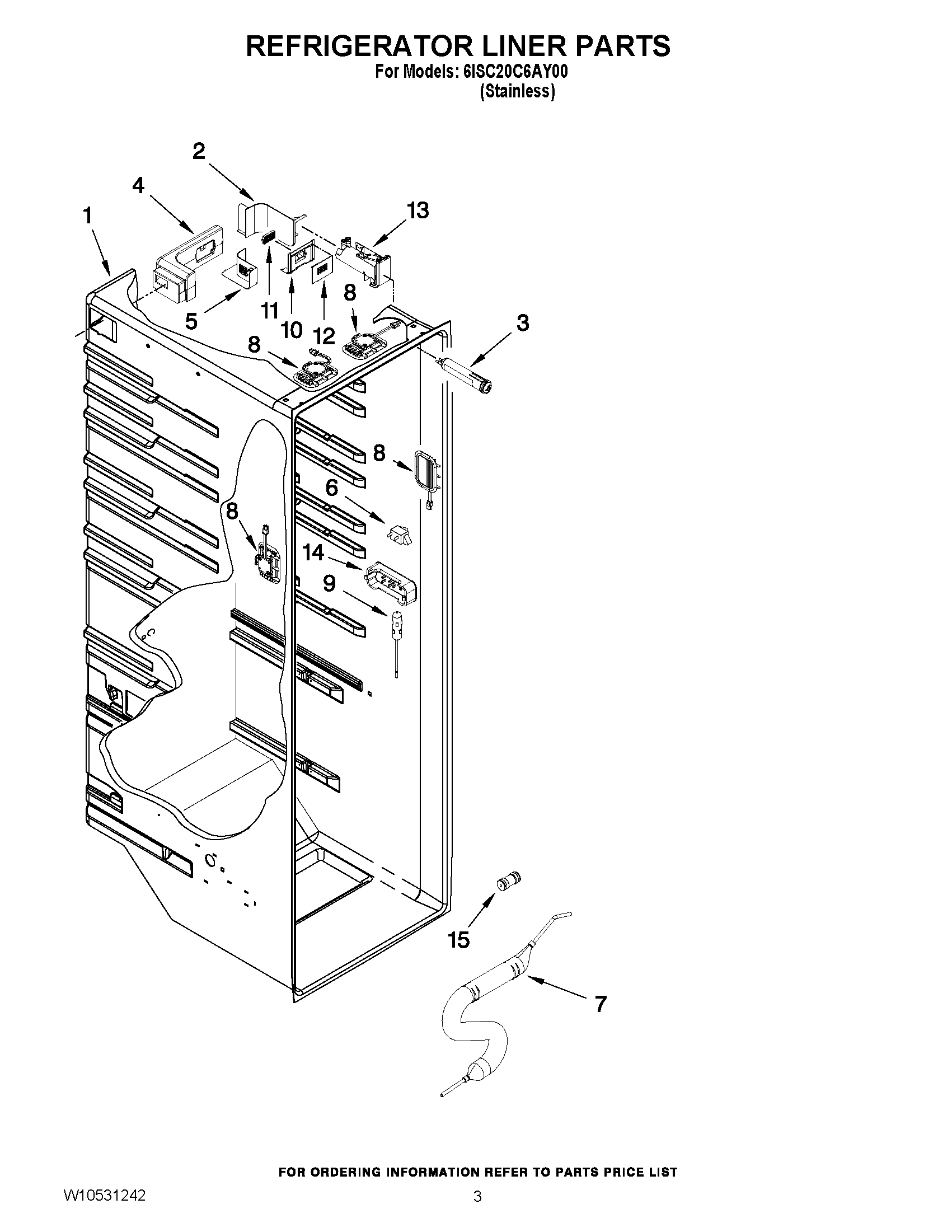 02 - REFRIGERATOR LINER PARTS