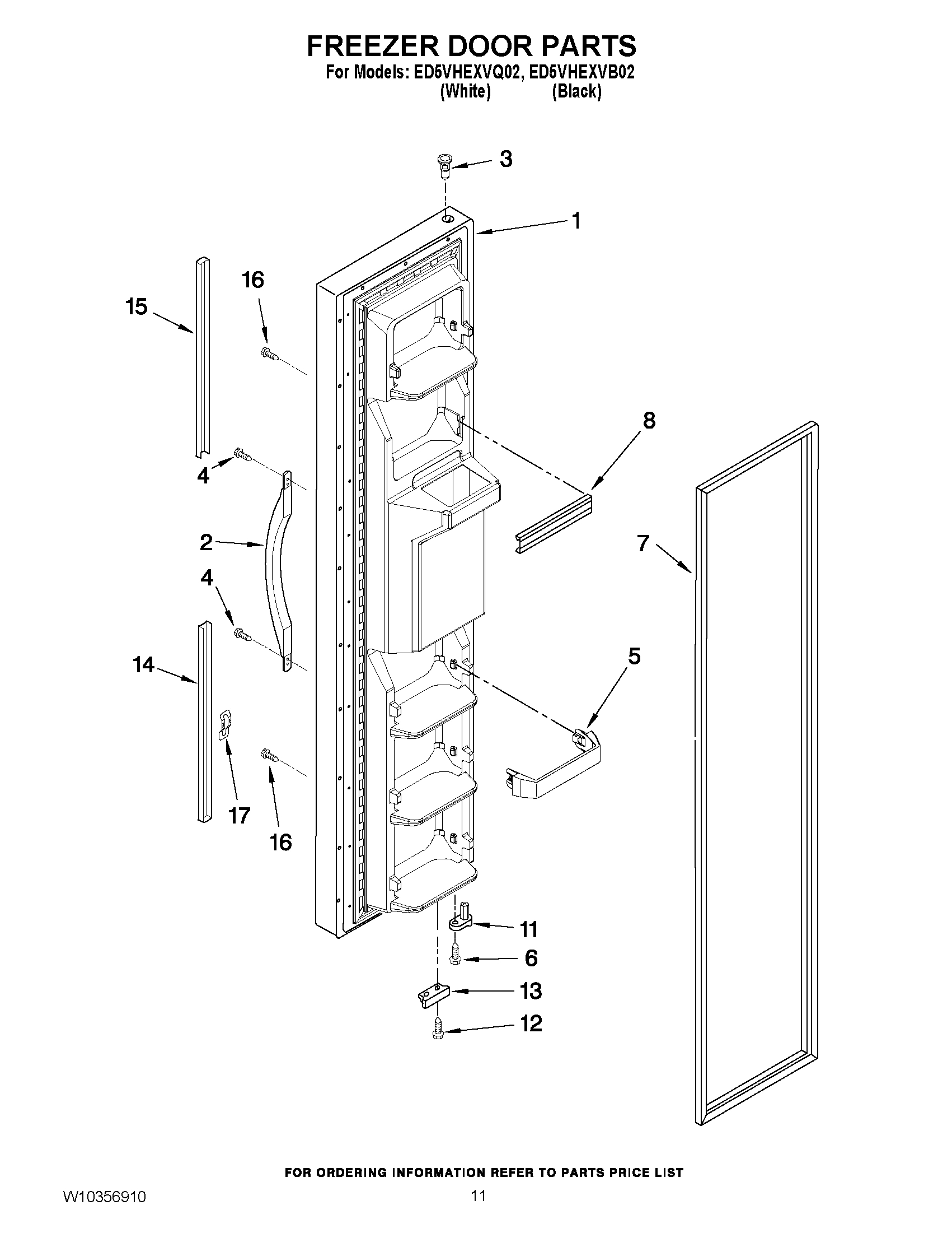 07 - FREEZER DOOR PARTS