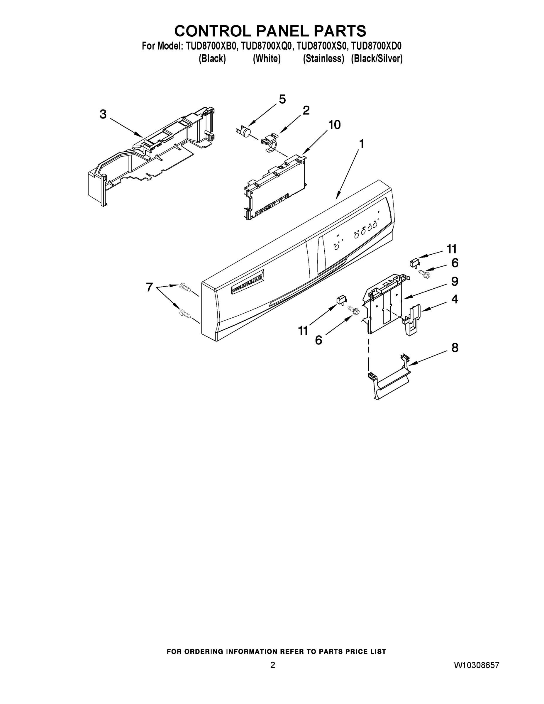 02 - CONTROL PANEL PARTS