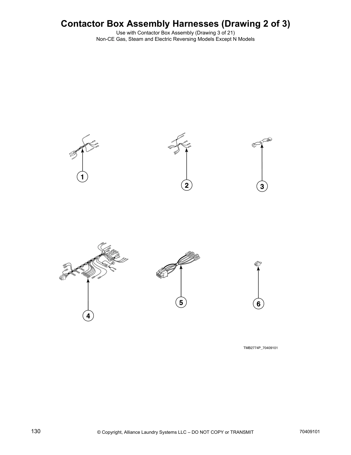Contactor Box Assembly Harnesses (Drawing 2 of 3)