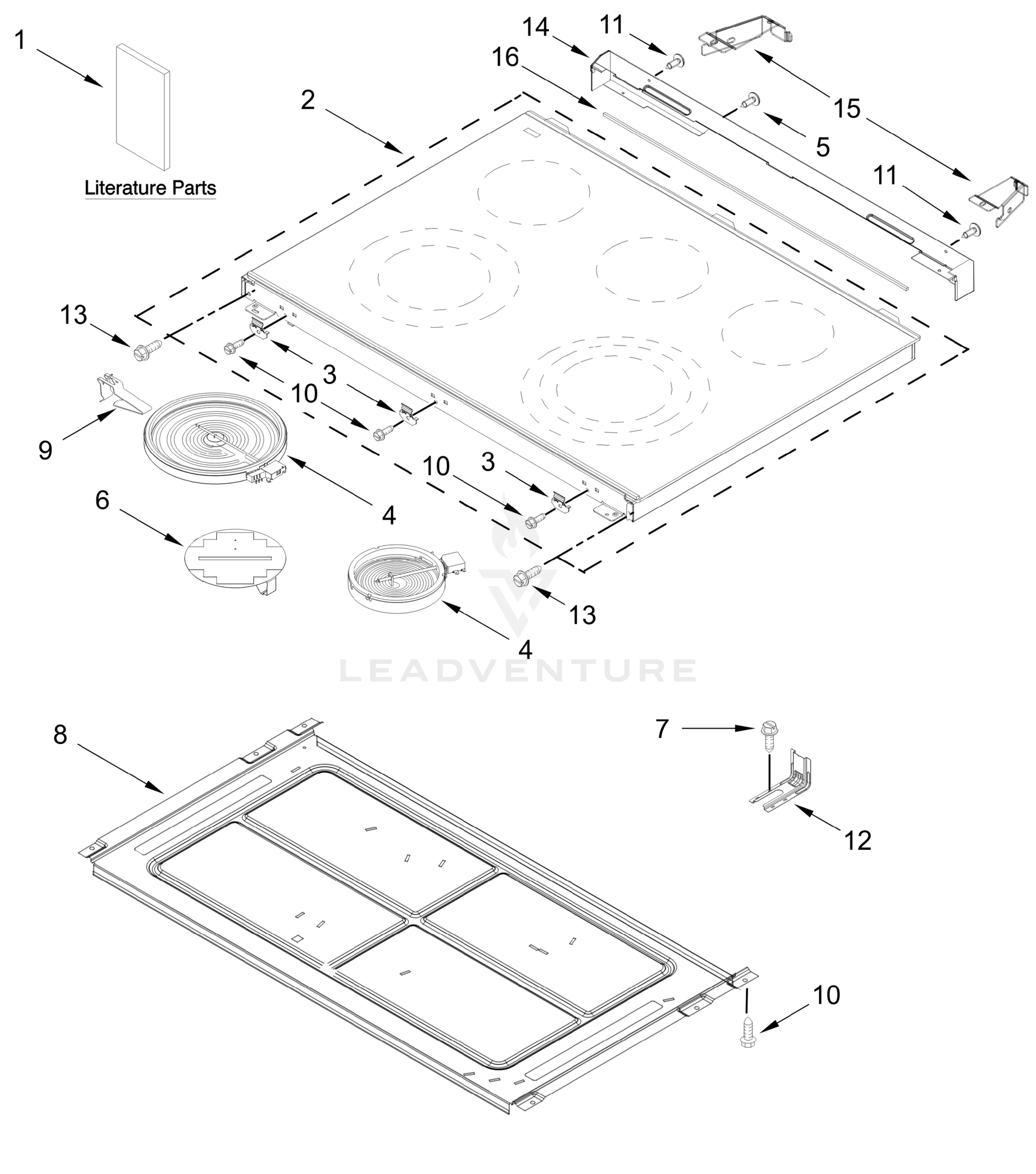 COOKTOP PARTS