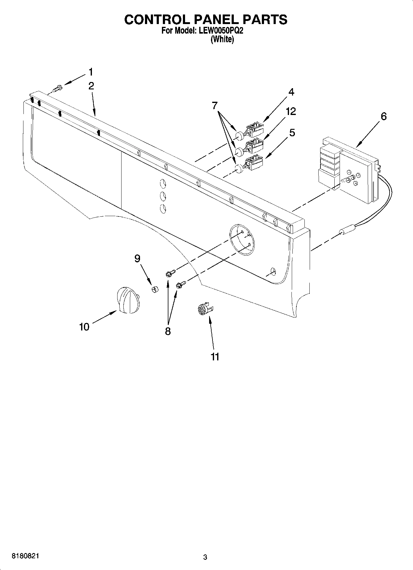 02 - CONTROL PANEL PARTS