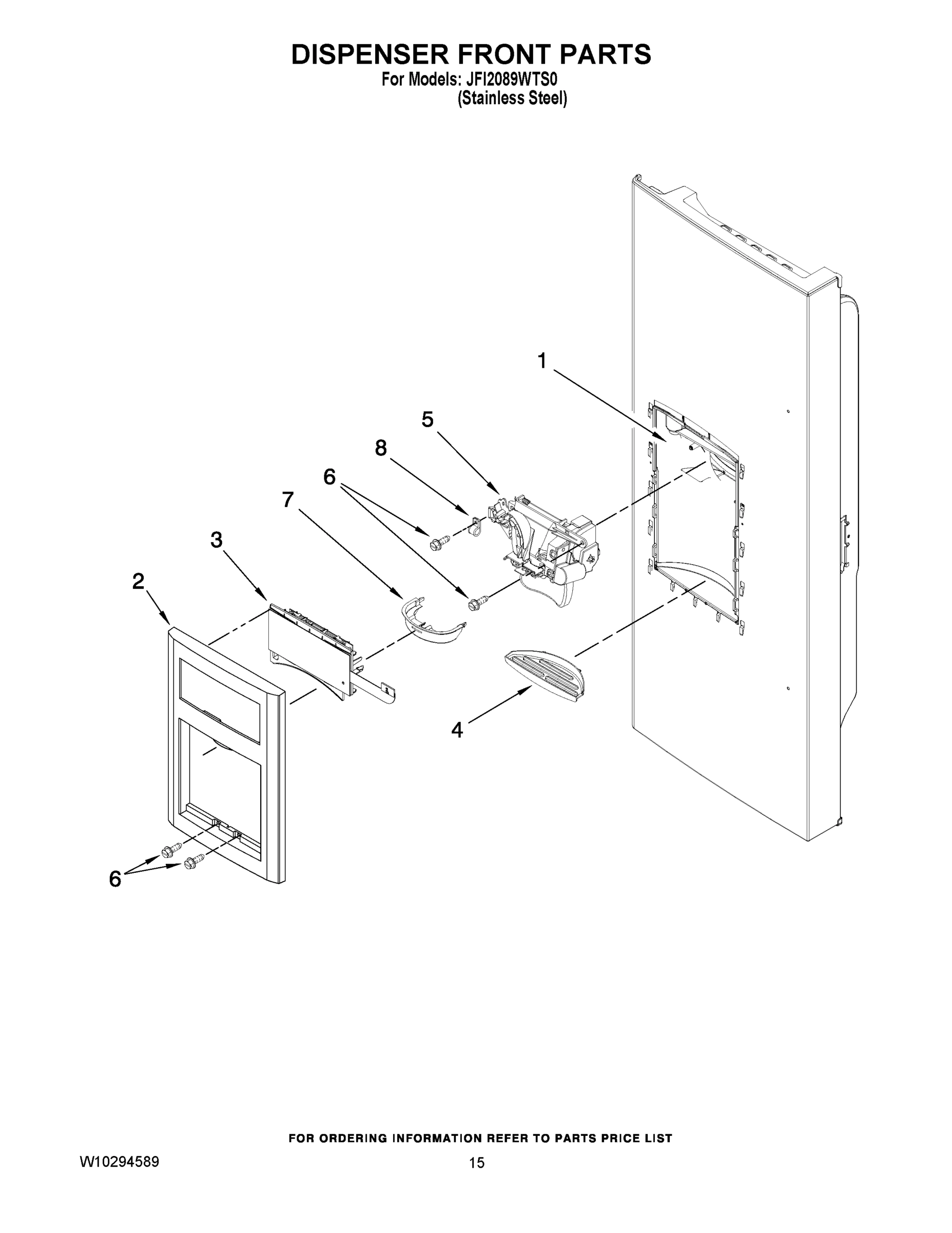 08 - DISPENSER FRONT PARTS