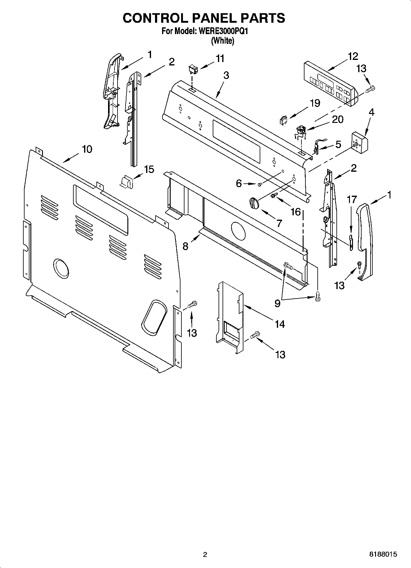 02 - CONTROL PANEL PARTS