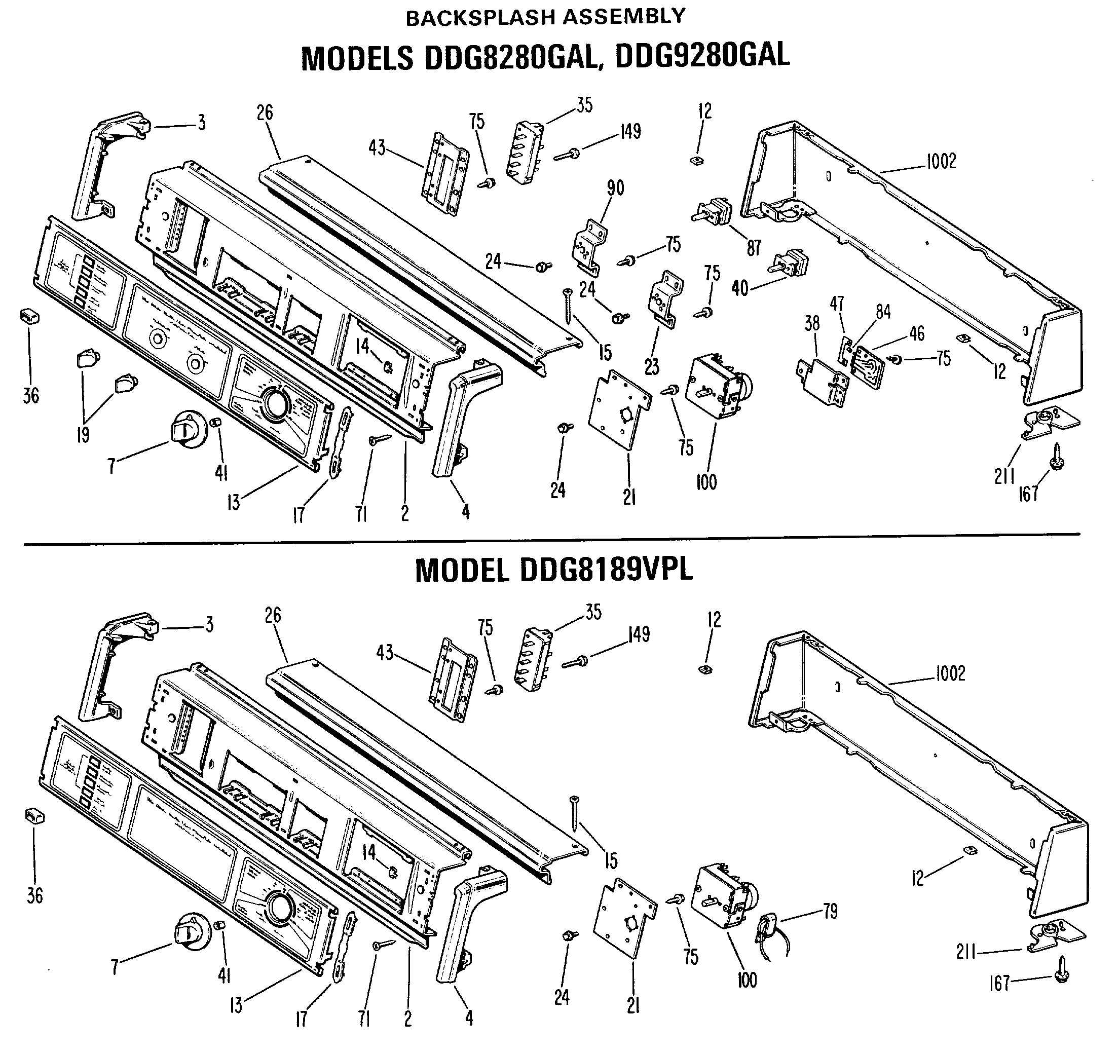 BACKSPLASH ASSEMBLY