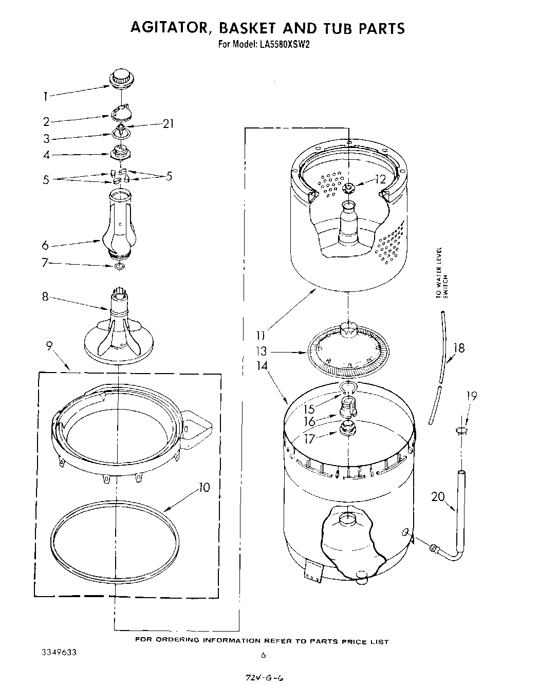 04 - AGITATOR, BASKET AND TUB