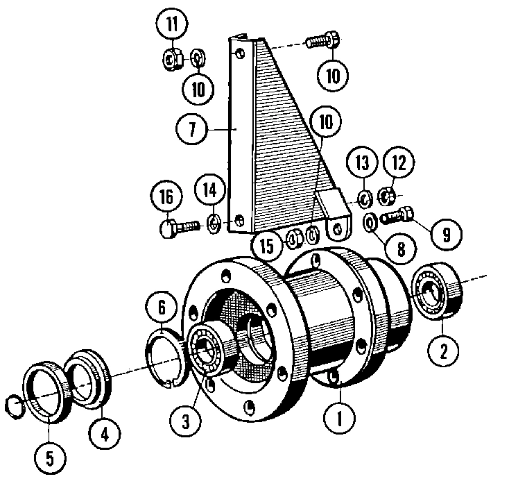 09 - BEARINGS & TRUNNION ASSY. (SERIES 10)