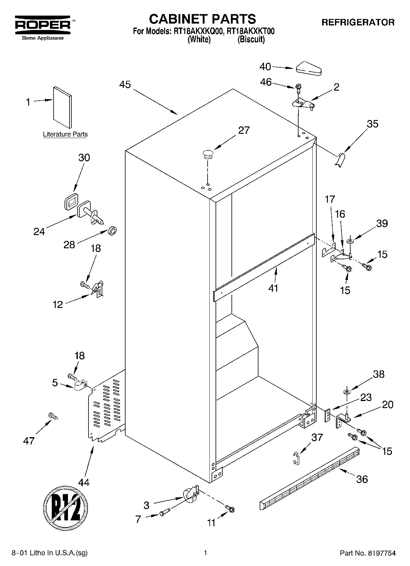 01 - CABINET, LITERATURE