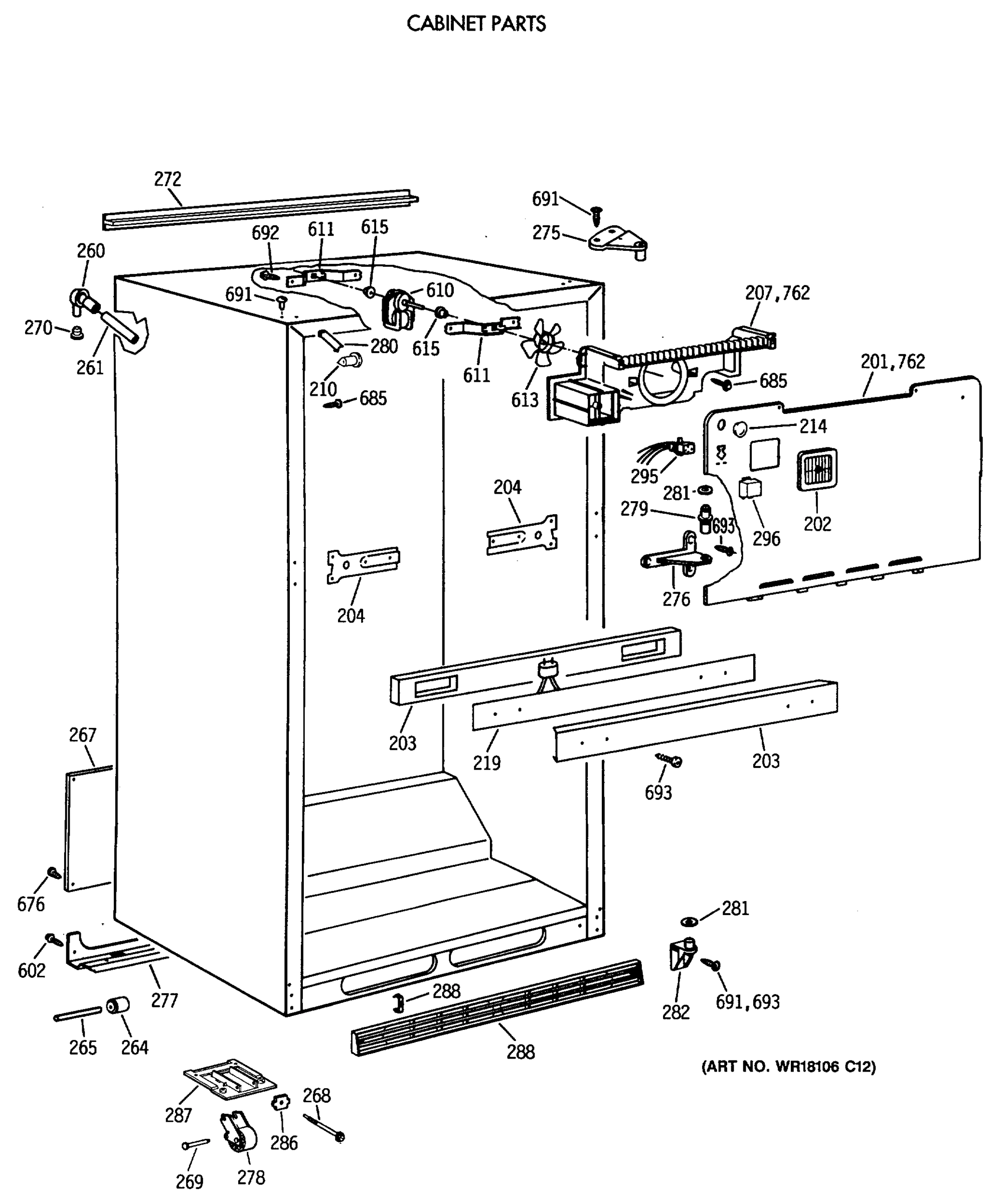 CABINET PARTS