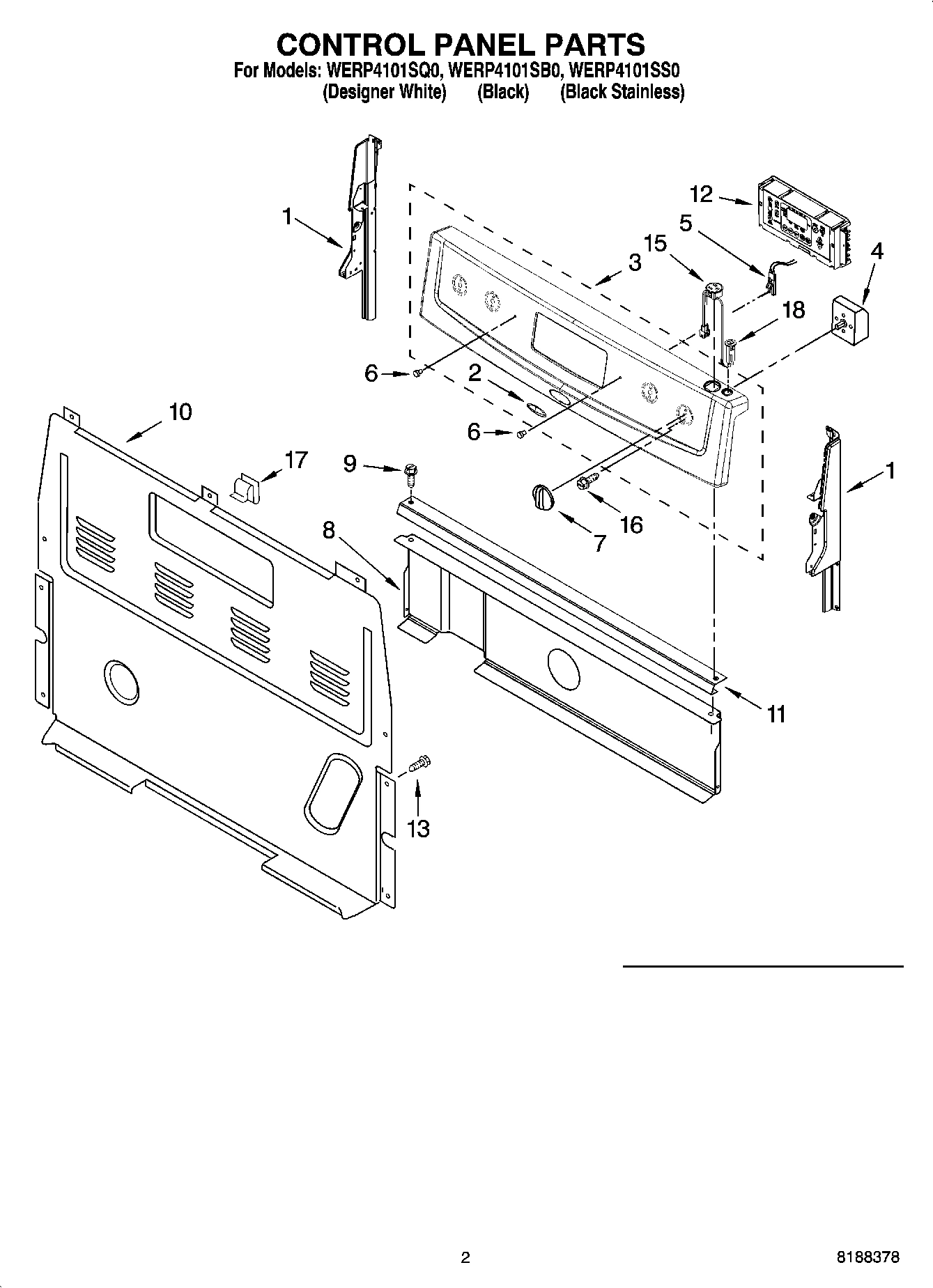 02 - CONTROL PANEL PARTS