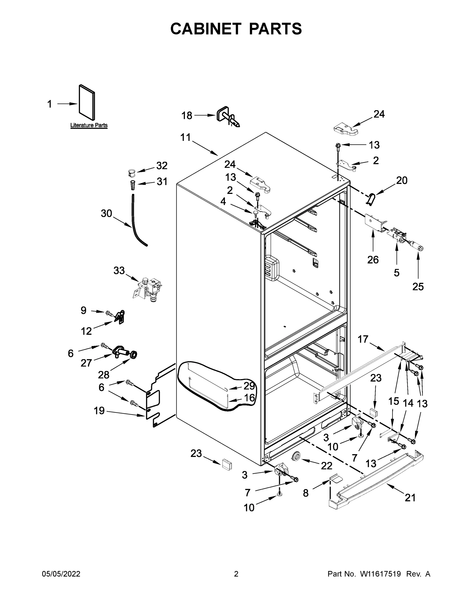 02 - CABINET PARTS