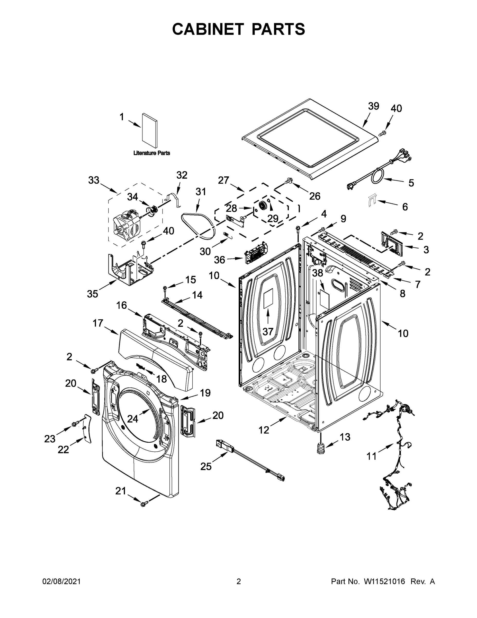 02 - CABINET PARTS
