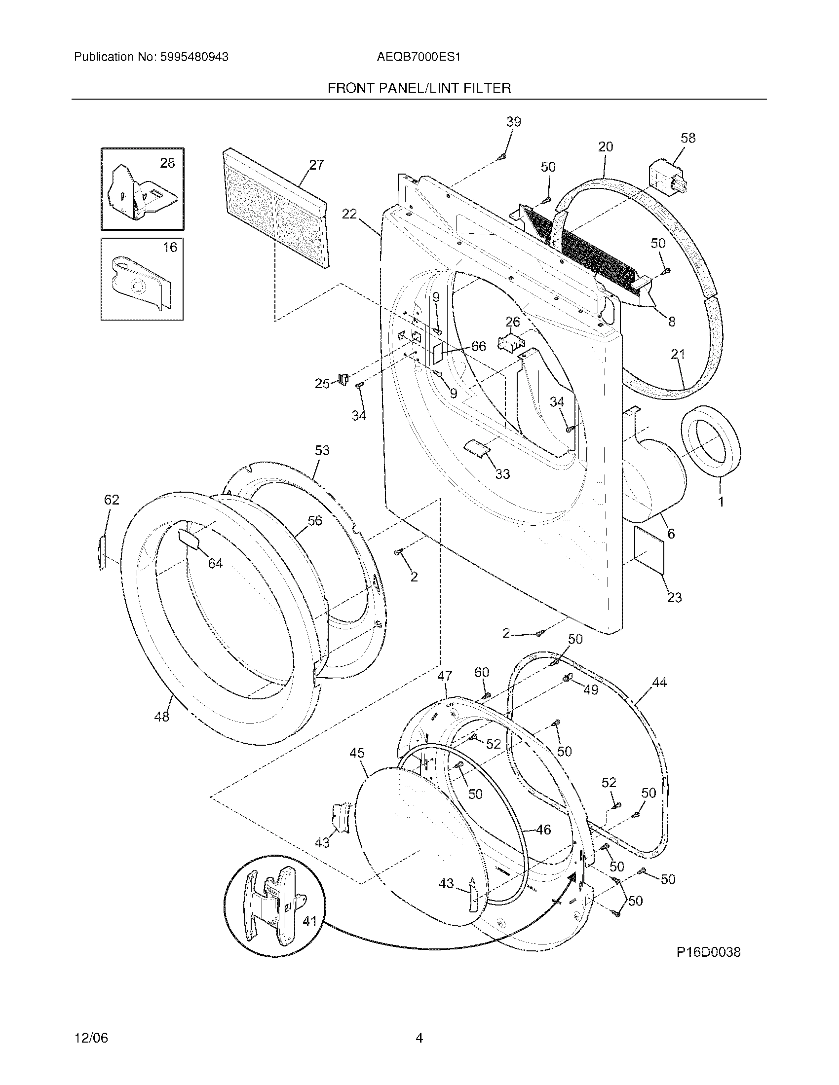 05 - FRONT PANEL/LINT FILTER