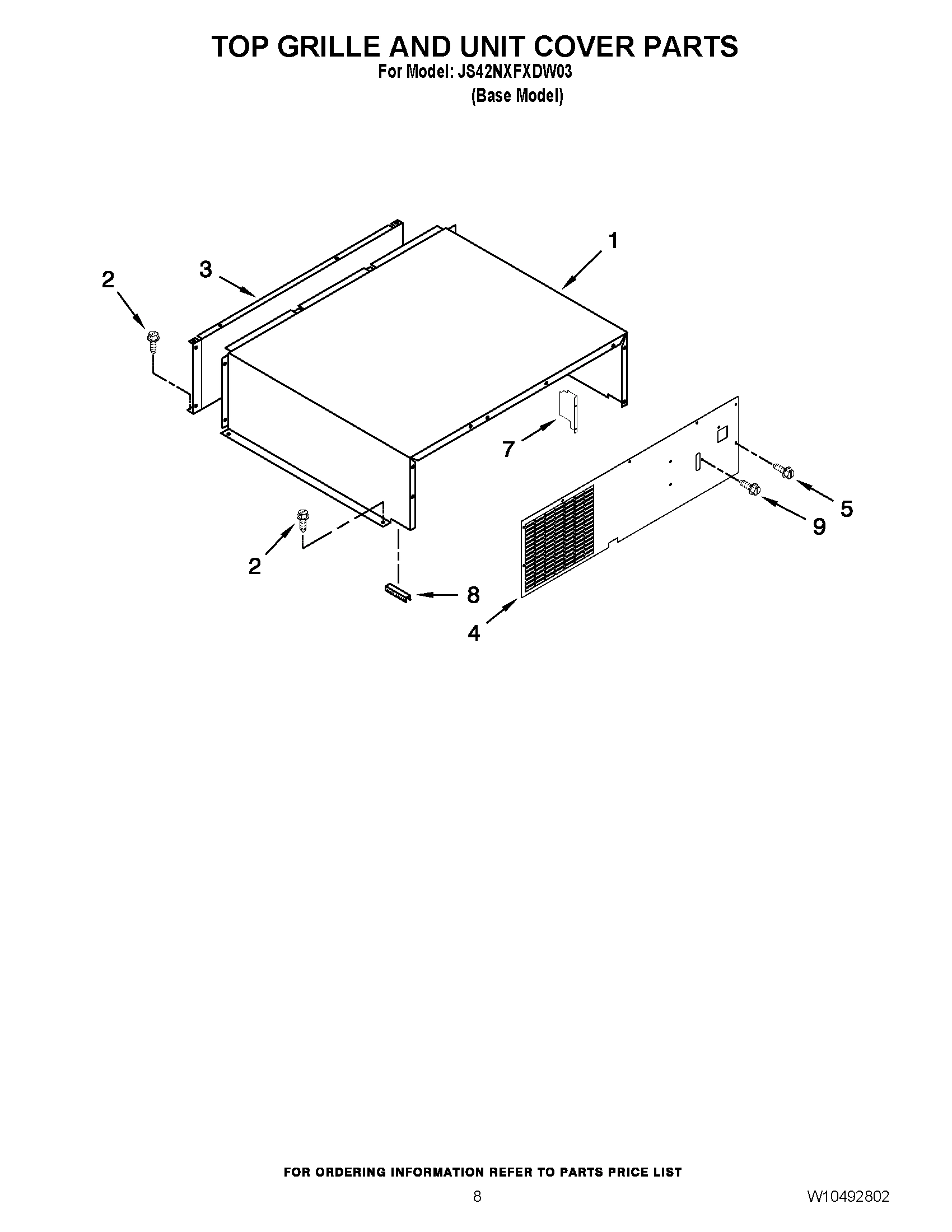 06 - TOP GRILLE AND UNIT COVER PARTS