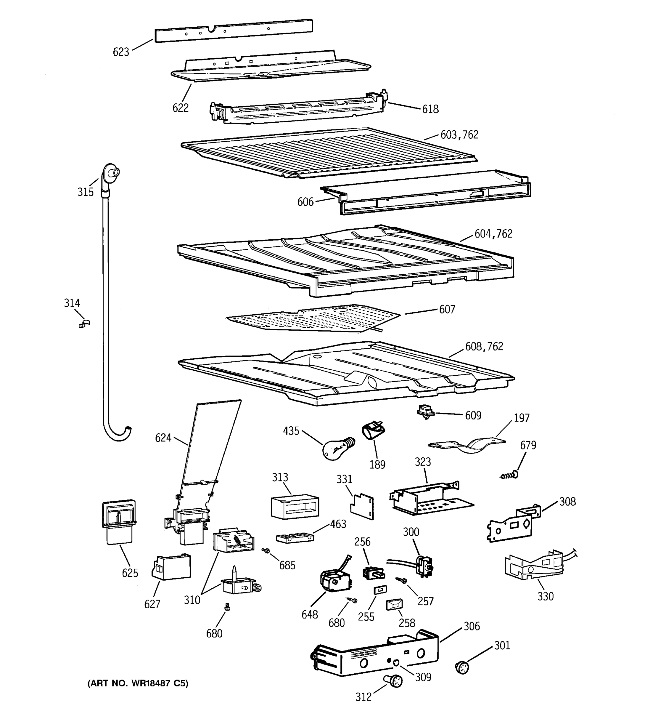COMPARTMENT SEPARATOR PARTS