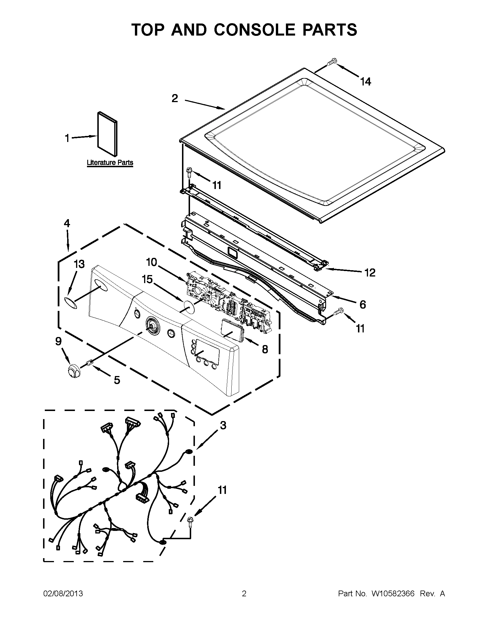 01 - TOP AND CONSOLE PARTS
