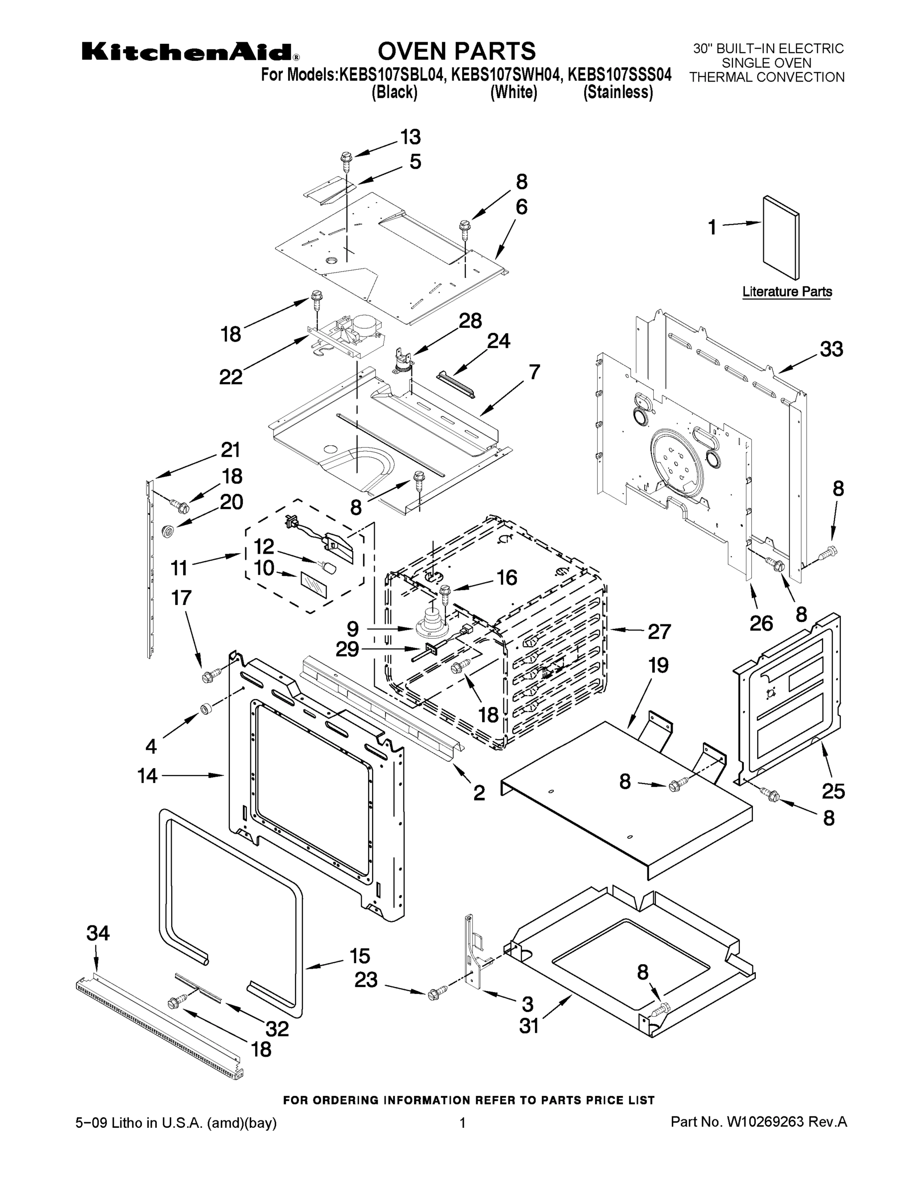 01 - OVEN PARTS