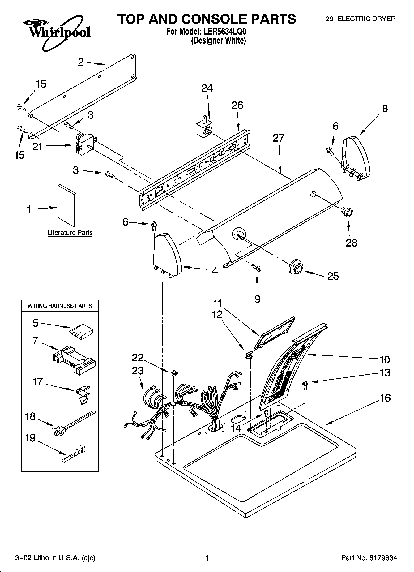 01 - TOP AND CONSOLE PARTS