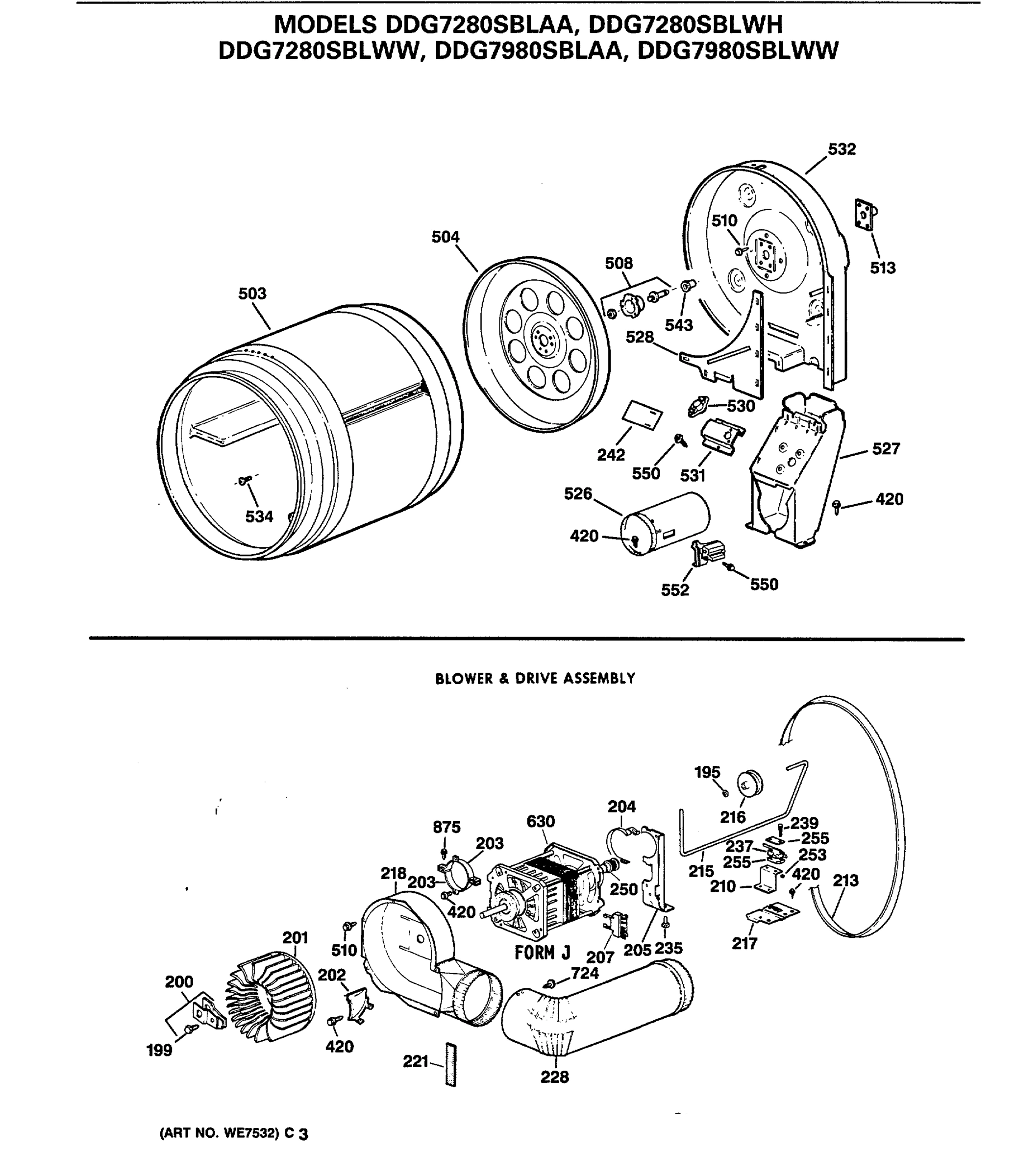 BLOWER & DRIVE ASSEMBLY