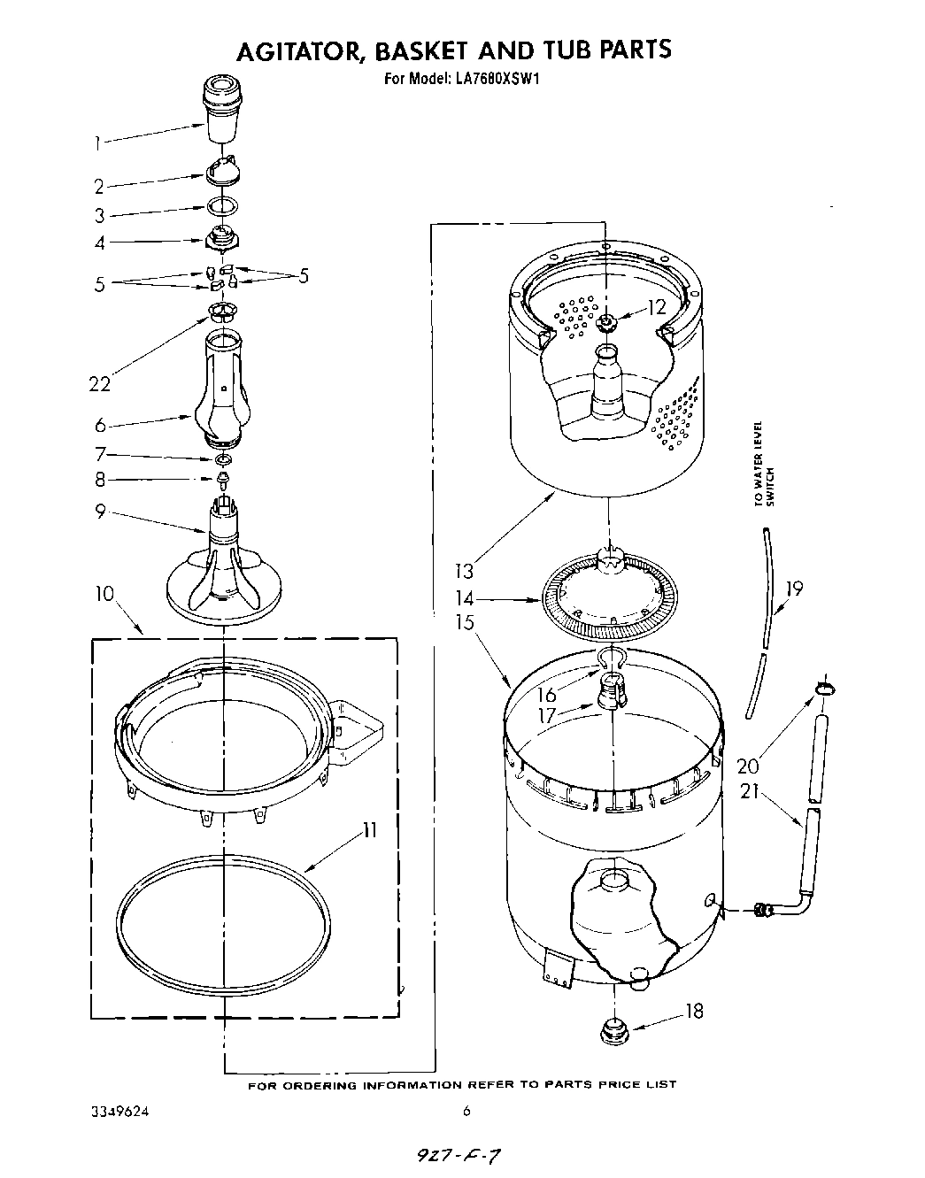 04 - AGITATOR, BASKET AND TUB