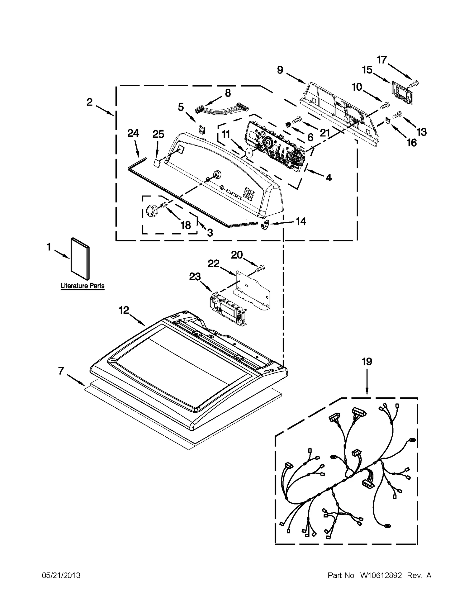 TOP AND CONSOLE PARTS