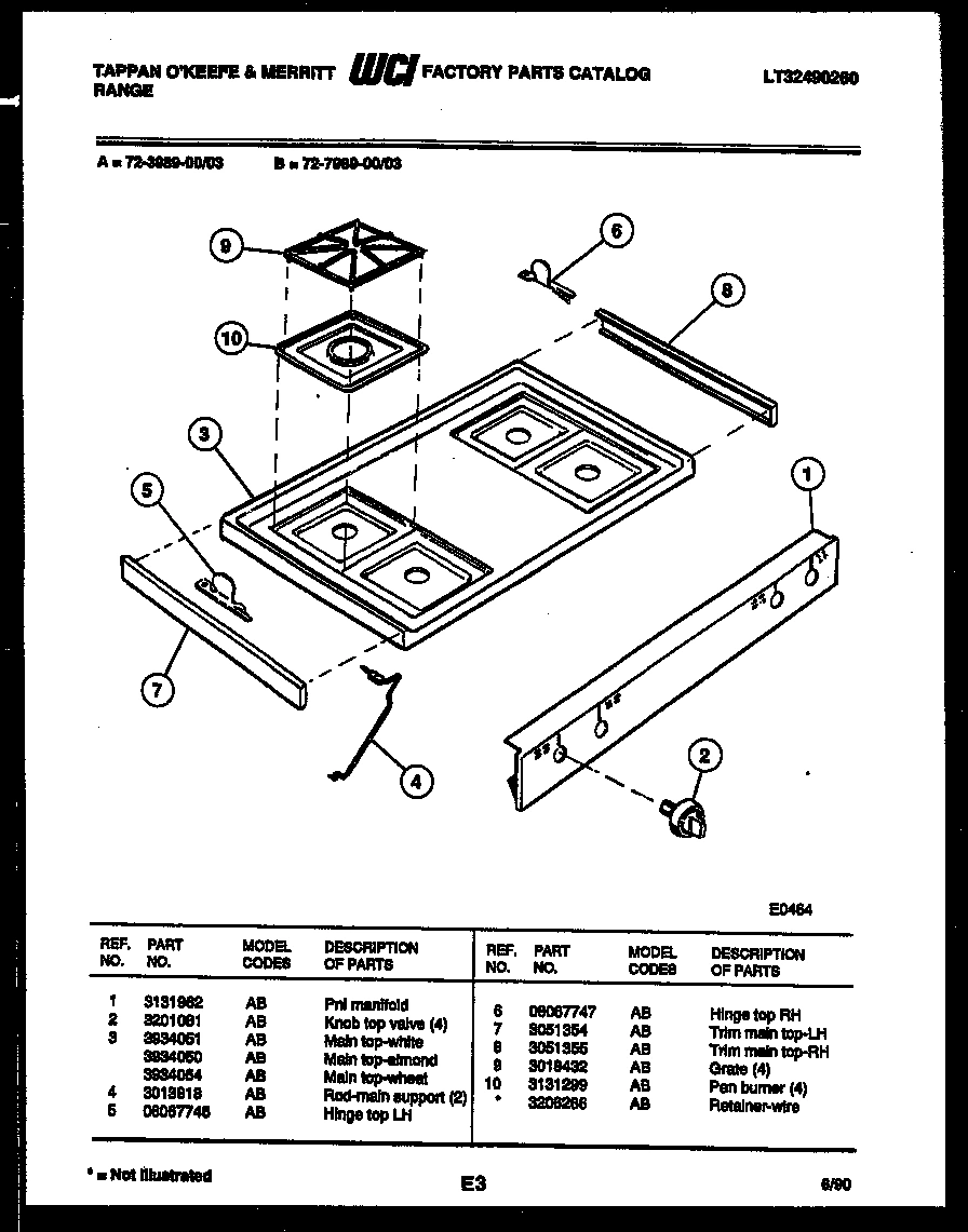 03 - COOKTOP PARTS