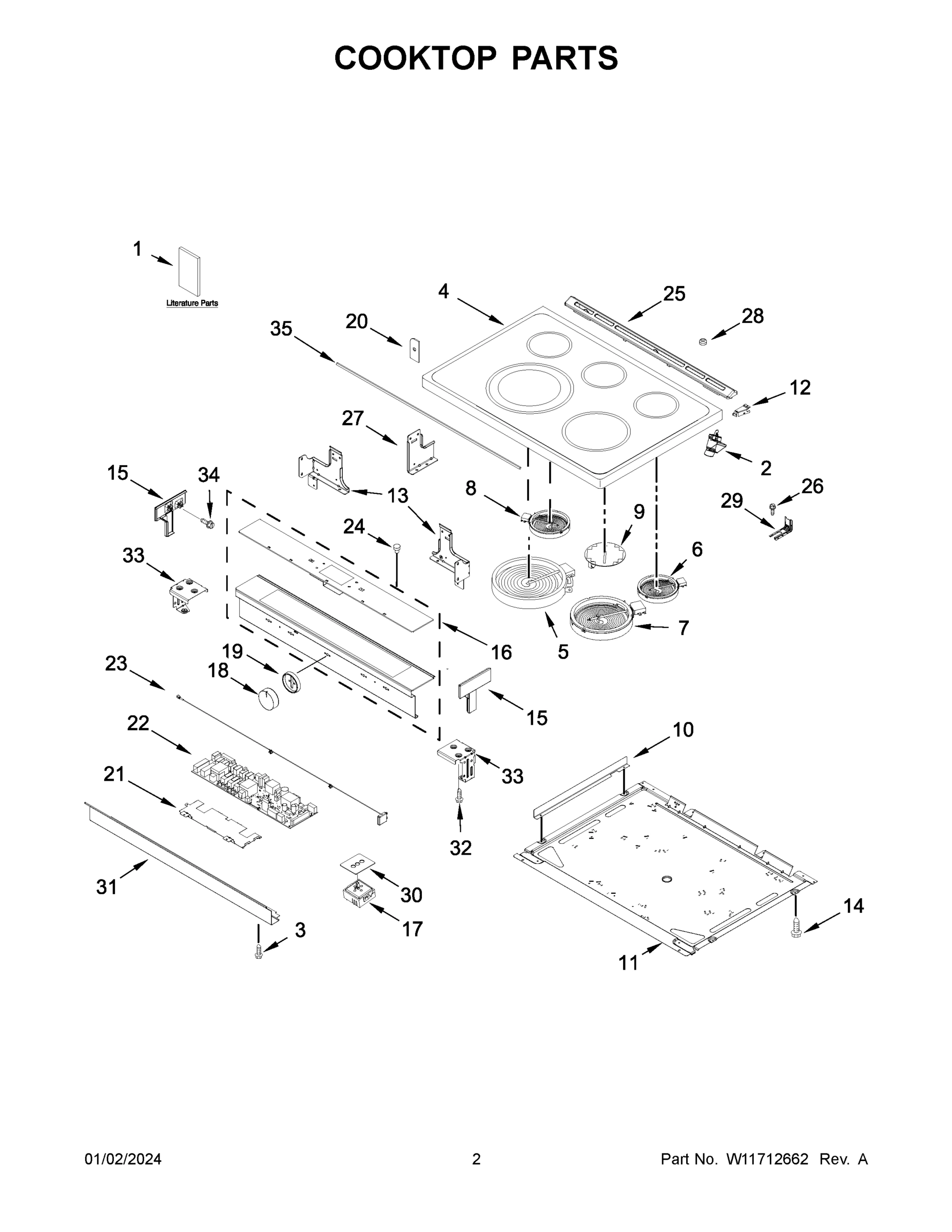 02 - COOKTOP PARTS