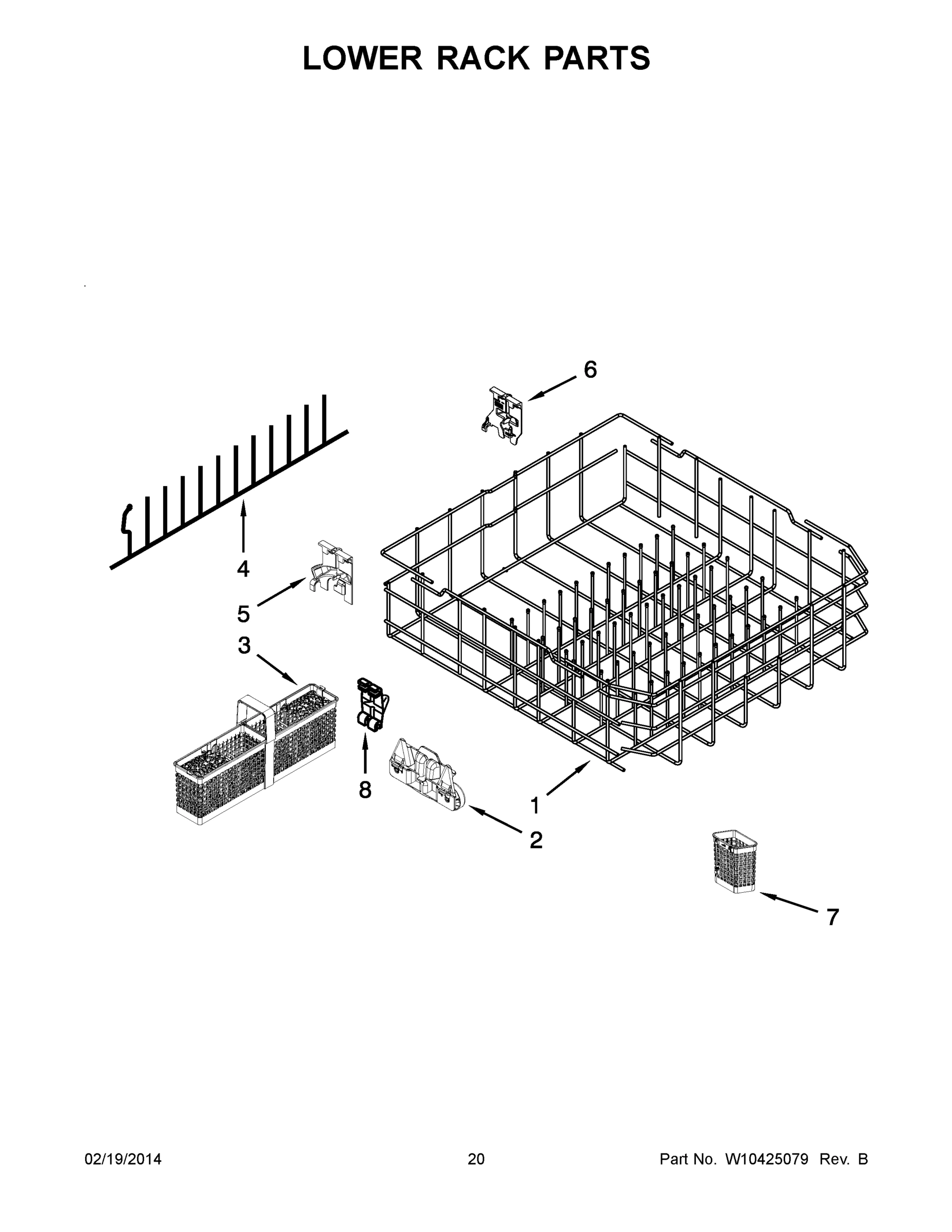 11 - LOWER RACK PARTS
