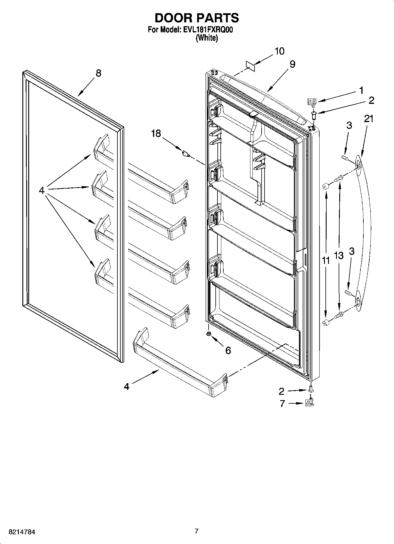 04 - DOOR PARTS, OPTIONAL PARTS (NOT INCLUDED)