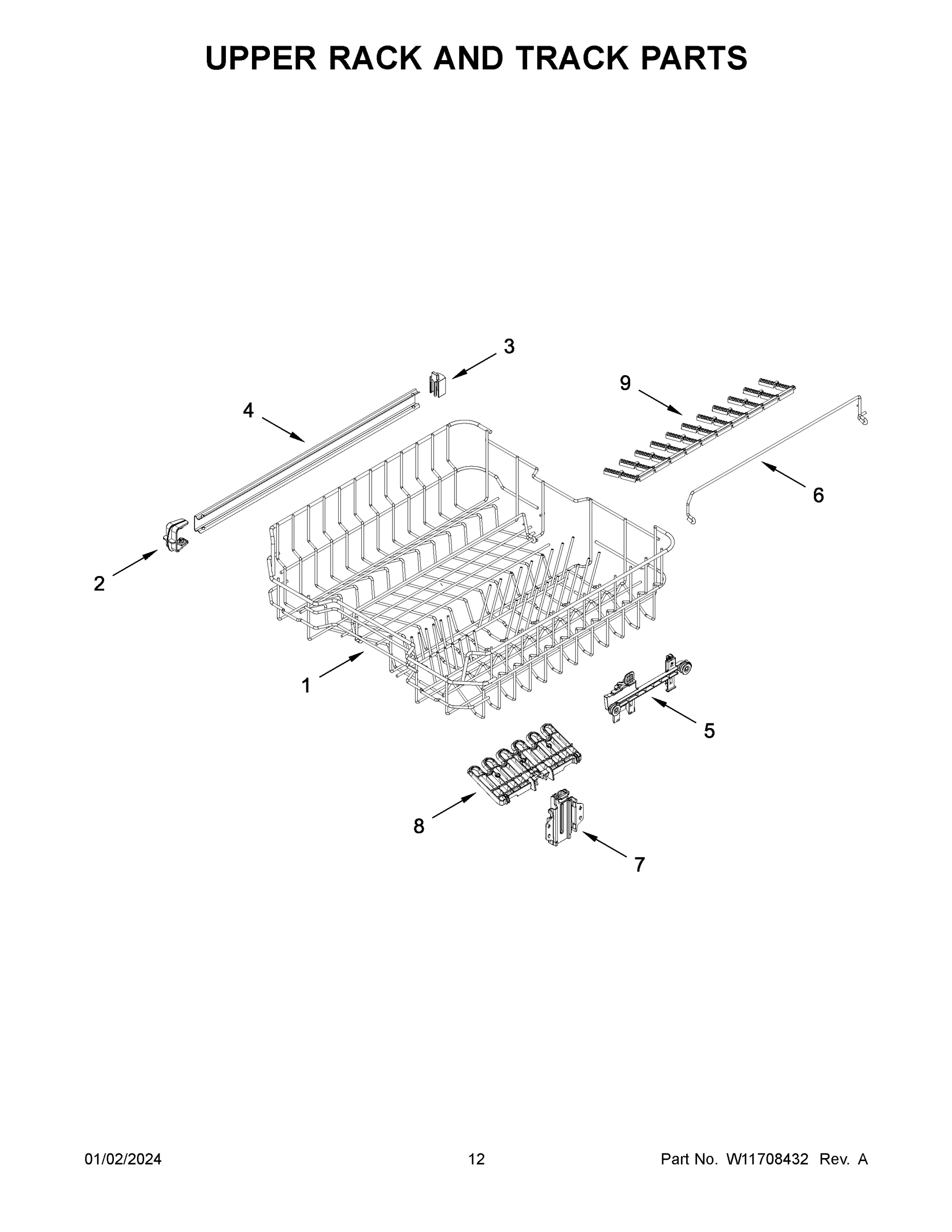 07 - UPPER RACK AND TRACK PARTS