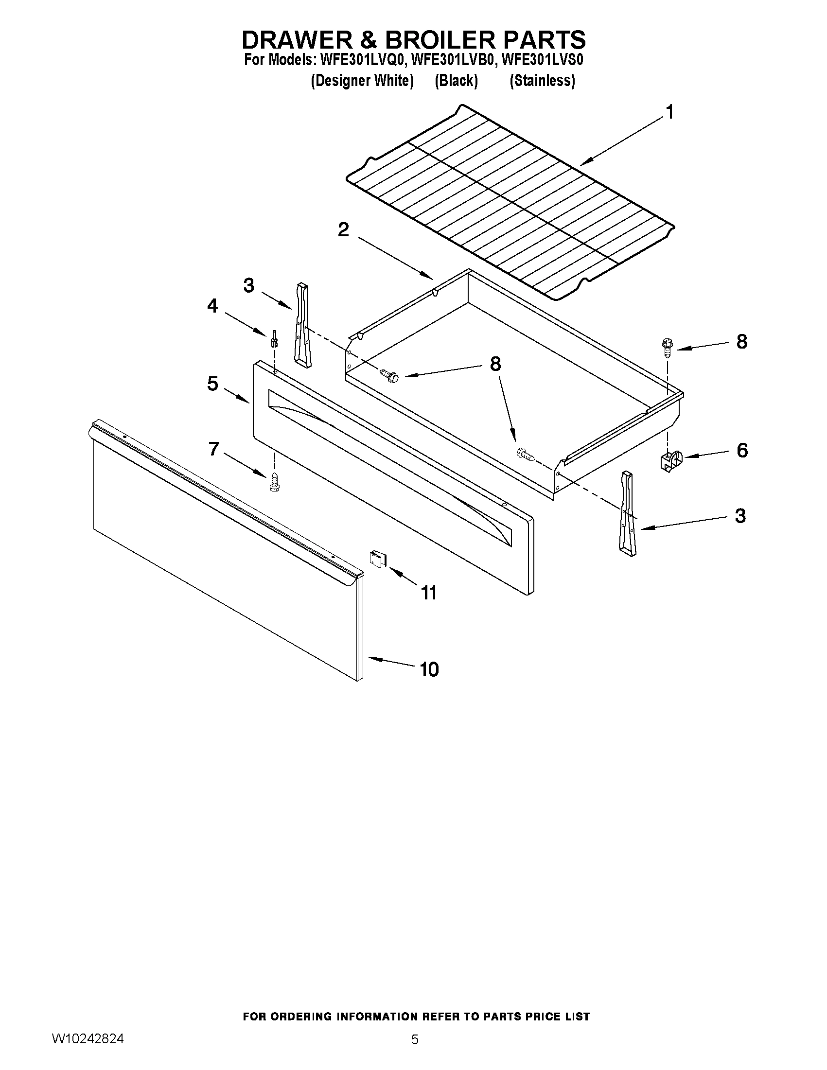 04 - DRAWER & BROILER PARTS