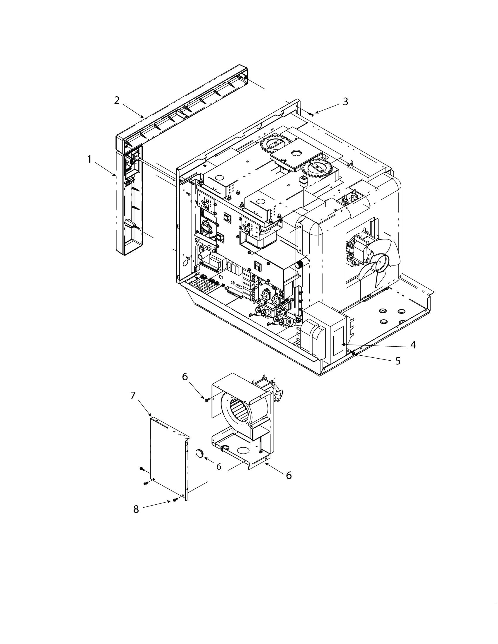 BLOWER MOTOR / TOUCH PANEL & DISPLAY / TRANSFORMER